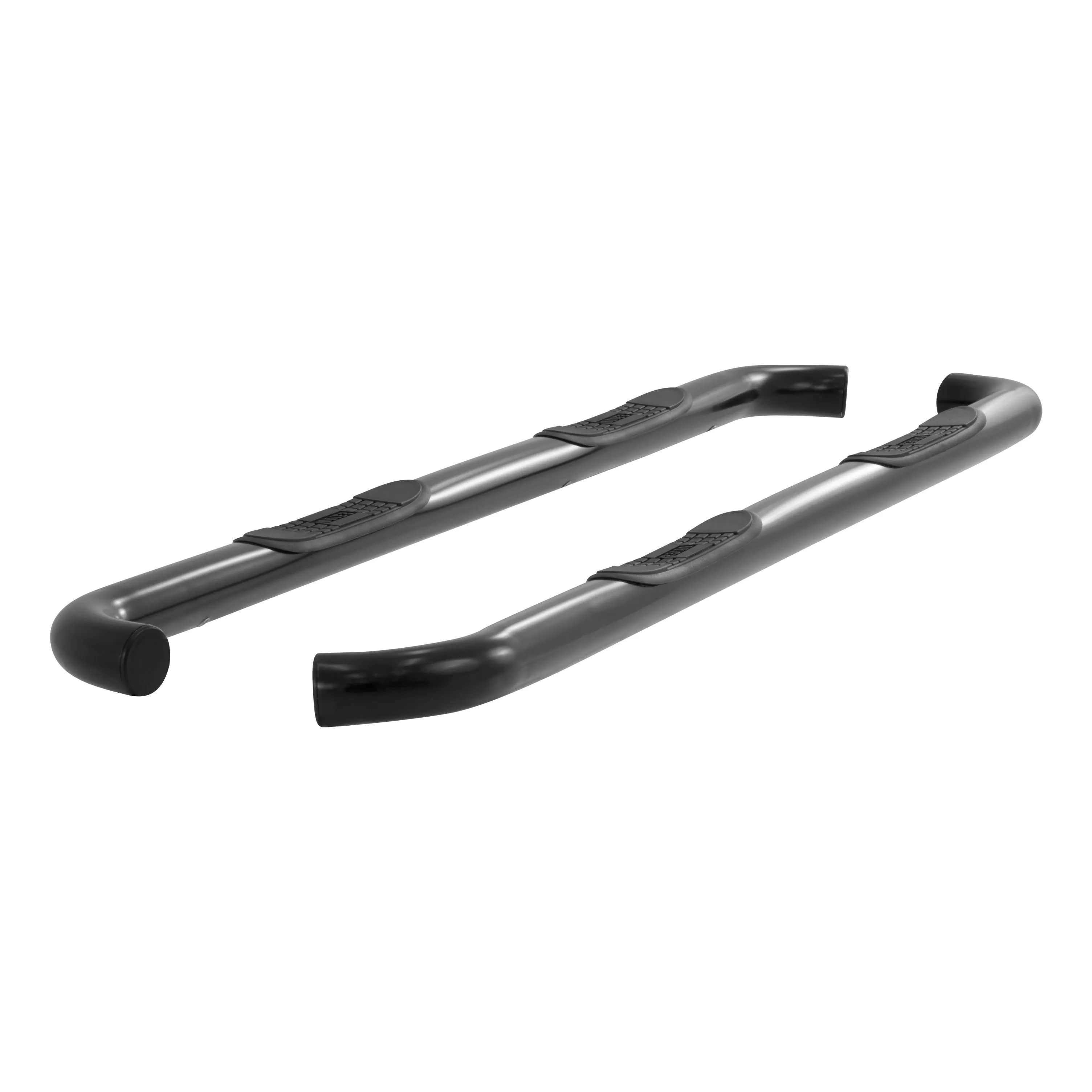 202013 - 3-Inch Round Black Steel Nerf Bars, No-Drill, Fits Select Toyota Tundra - 2007-2021 Toyota Tundra