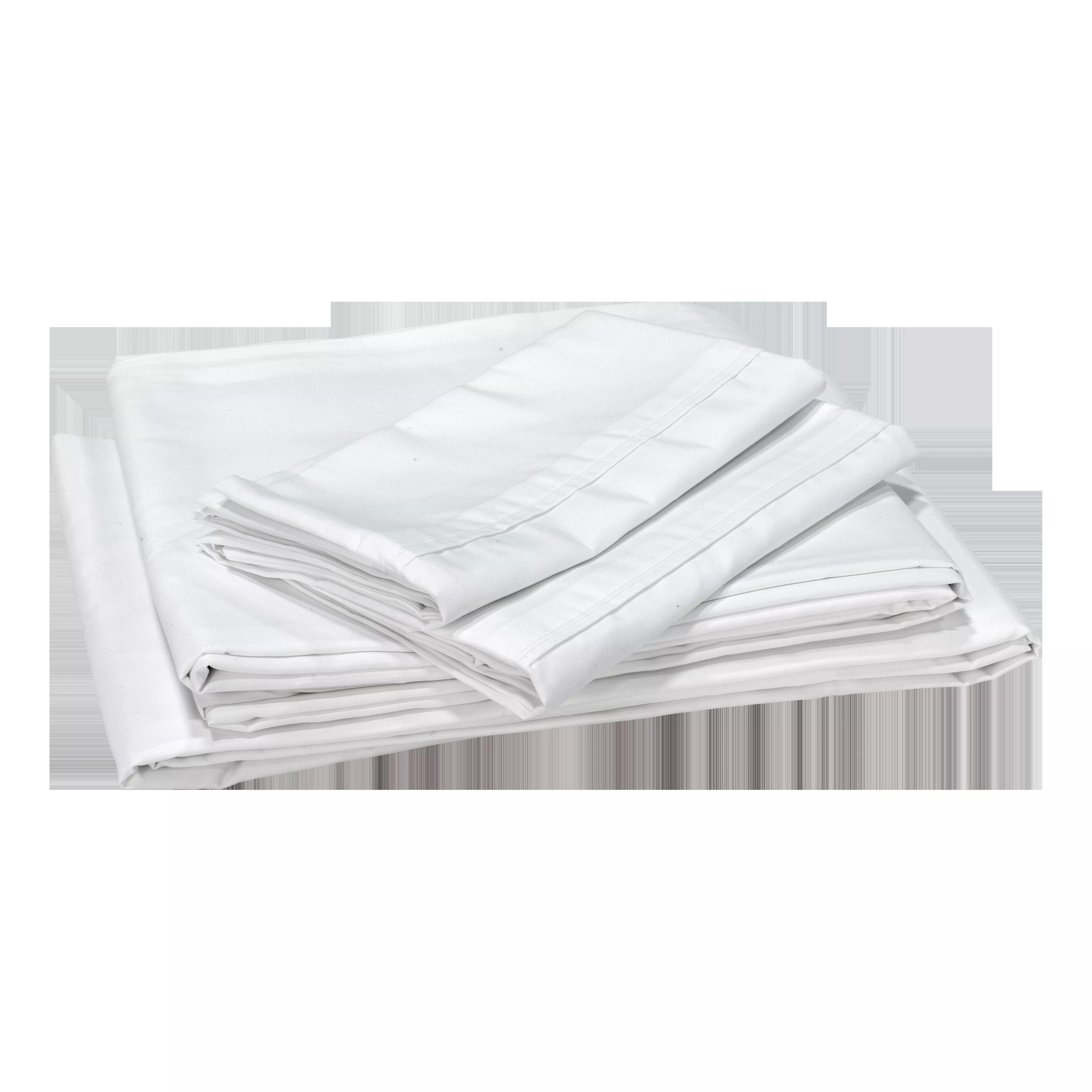 2020218492 - Microfiber Sheet Set, White - Narrow King