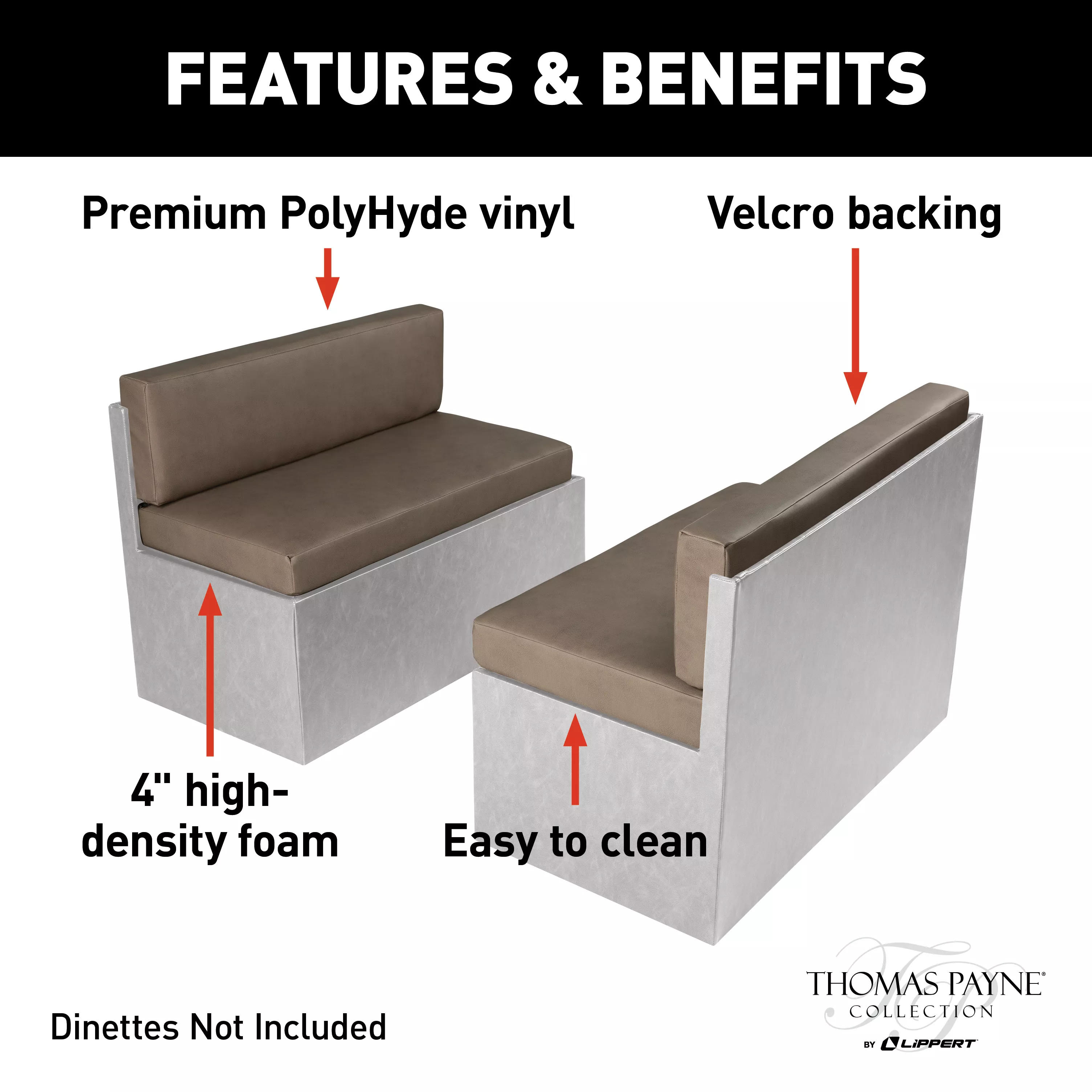 2021100493 - RV Dinette Cushions - 40" Grummond