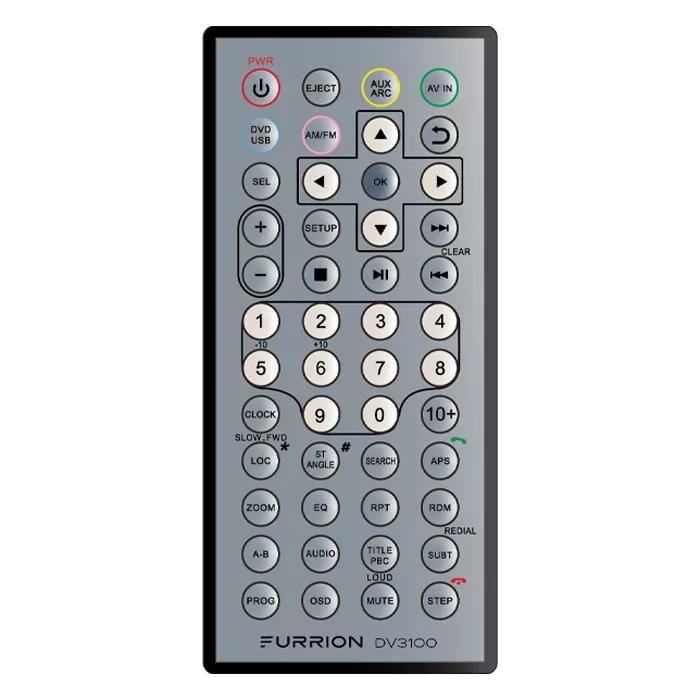 2021123604 - Replacement Remote Control for DV3100 Entertainment System #DV3100-RC
