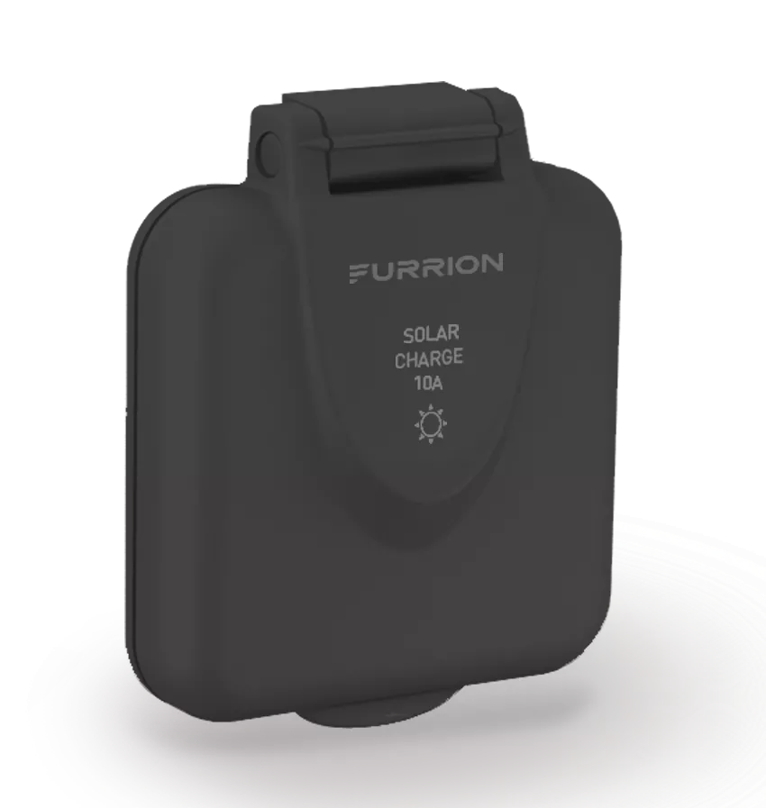 2021123609 - 10A RV Solar Port Inlet - Black #FSPINS-BS-OEM