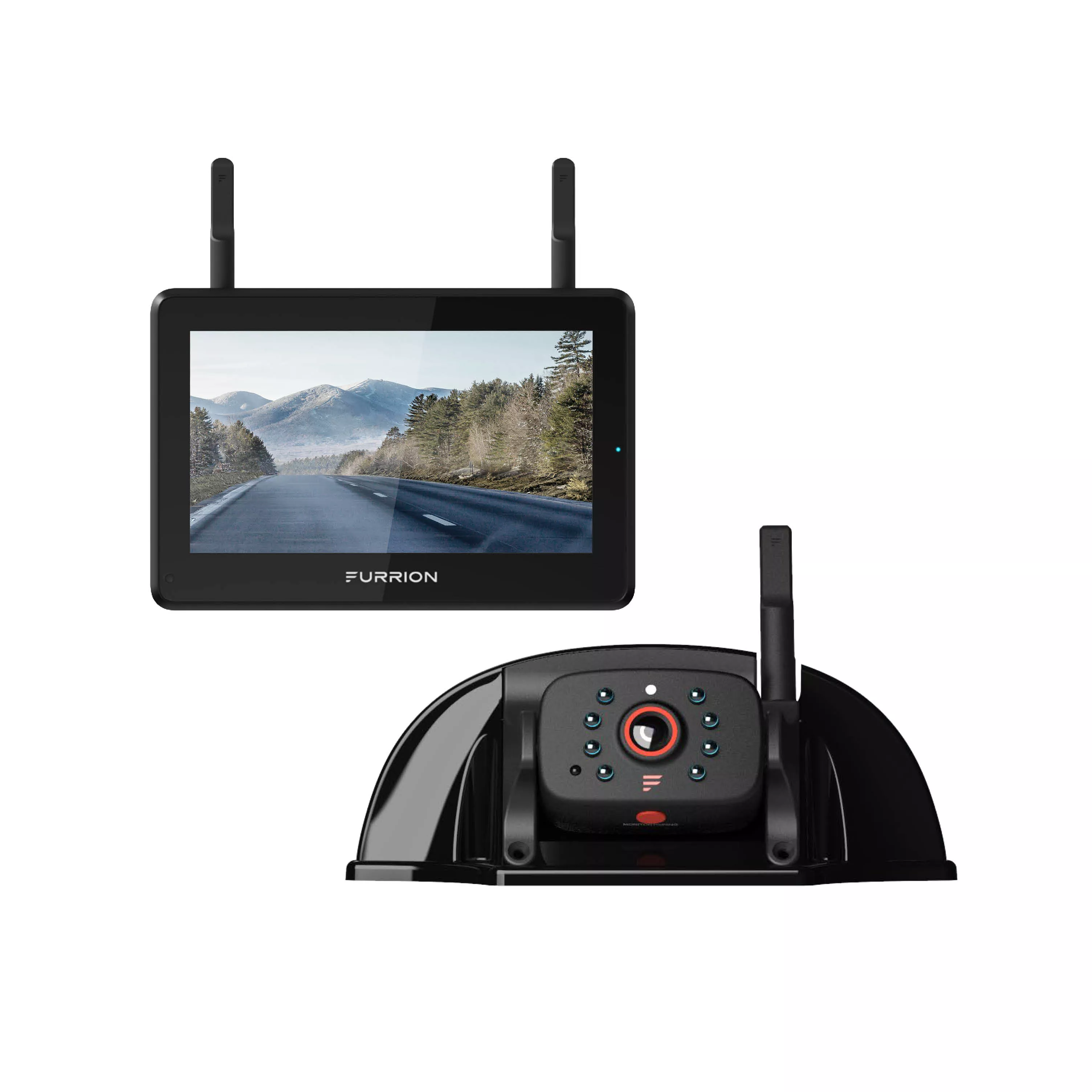 2021124370 - Vision S+ RV Backup Camera System - 5" Monitor, Rear Sharkfin Camera #FOS5HTASF