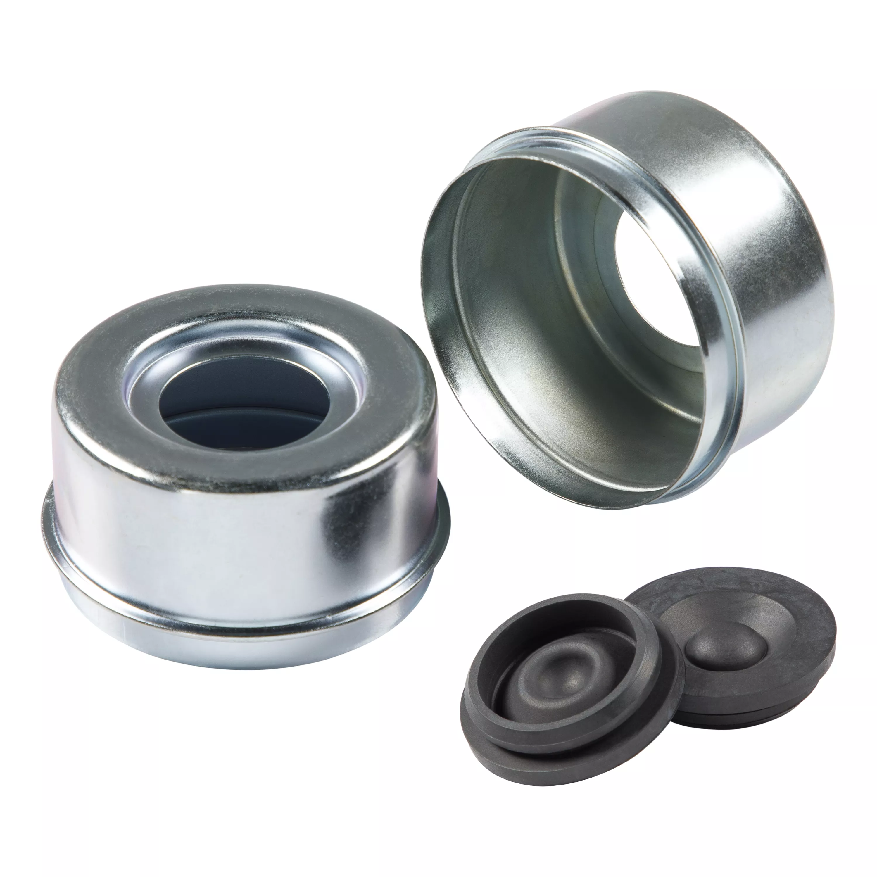 2023134011 - Standard Press-In Dust Cap with Rubber Plug - 2.72" Diameter, 7,000-8,000-lb. Axles, Super Lube (2-Pack)
