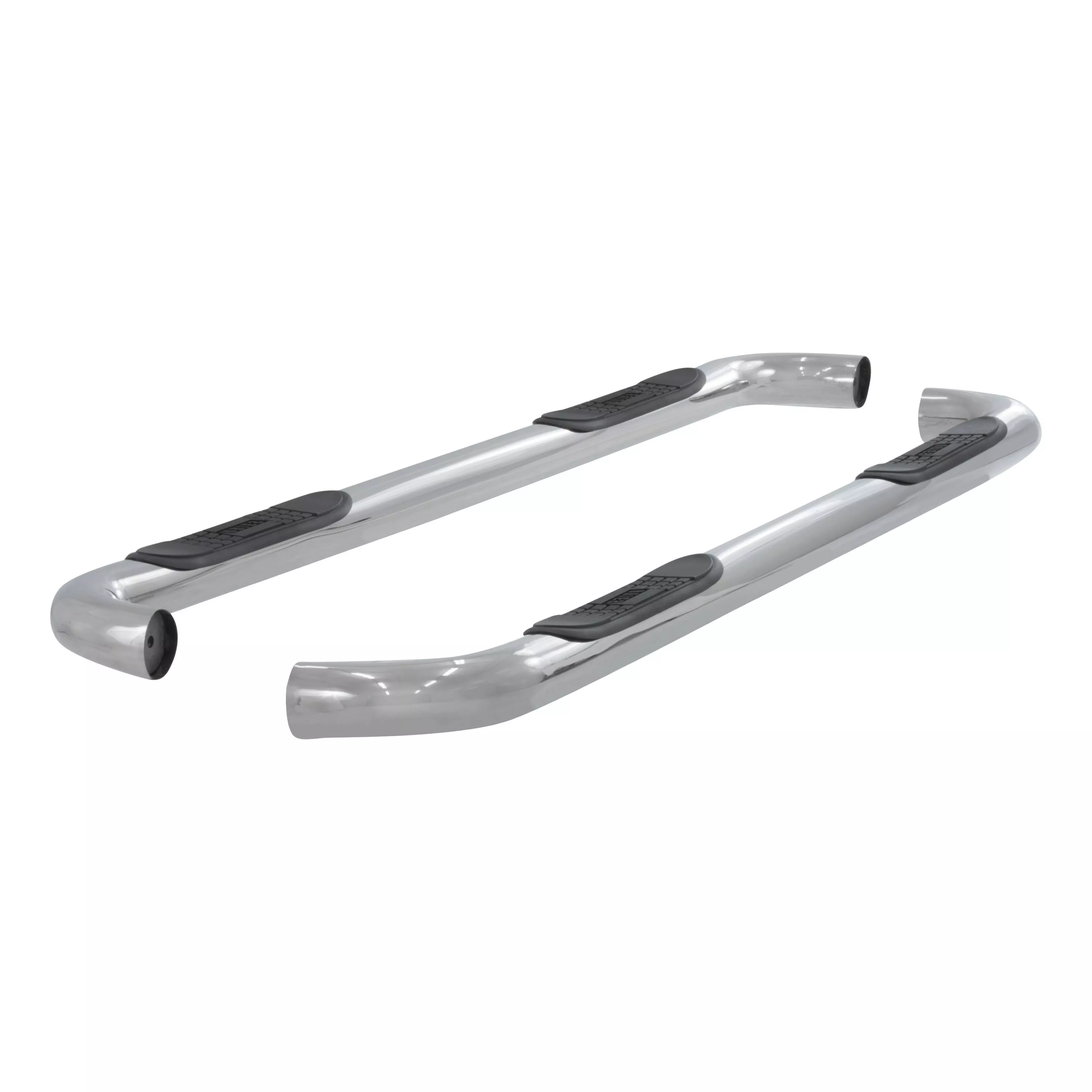 203010-2 - 3-Inch Round Polished Stainless Steel Nerf Bars, No-Drill, Fits Select Ford Explorer Sport Trac - 2001-2005 Ford Explorer Sport Trac and more