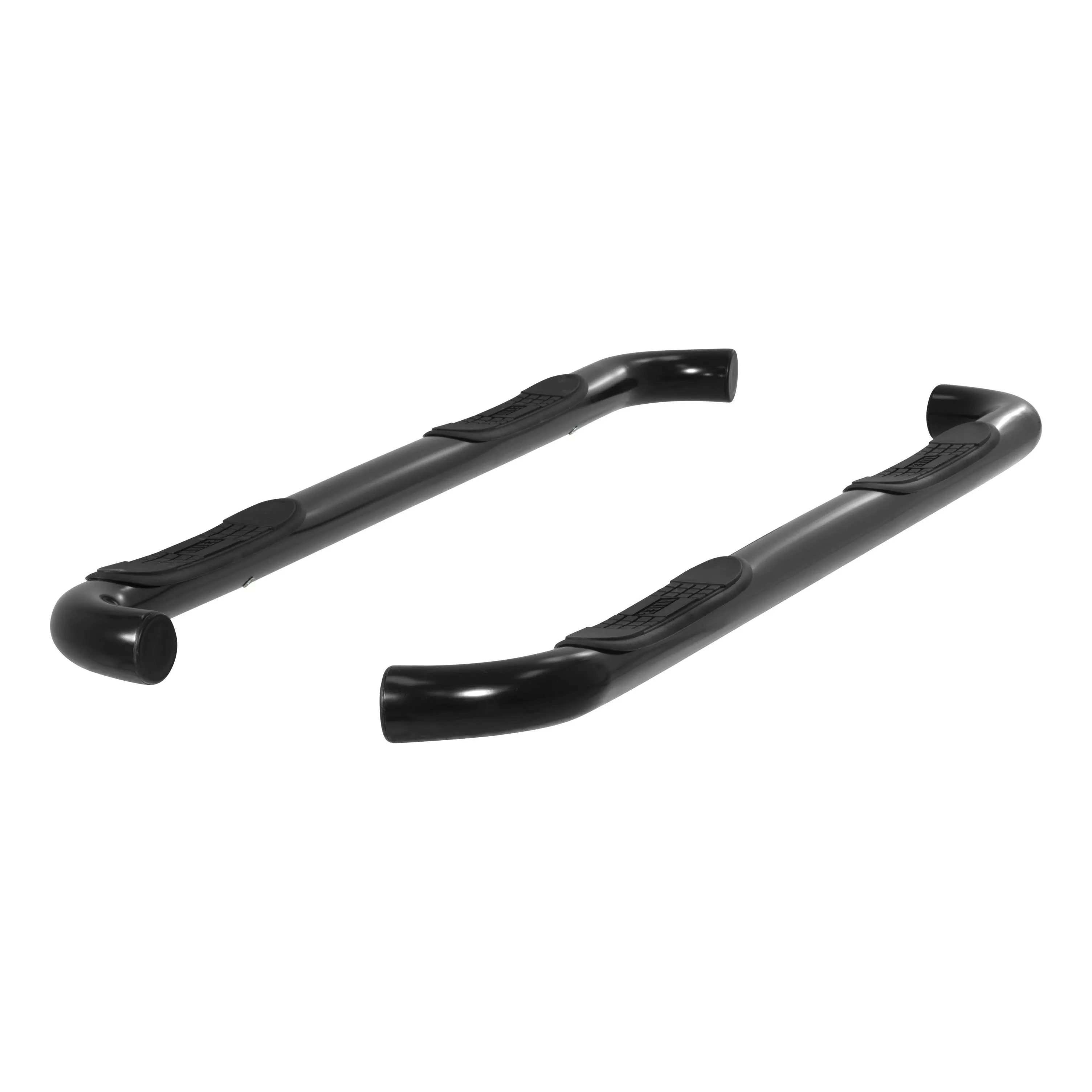 203016 - 3-Inch Round Black Steel Nerf Bars, No-Drill, Fits Select Ford F-150 - 2004-2014 Ford F-150
