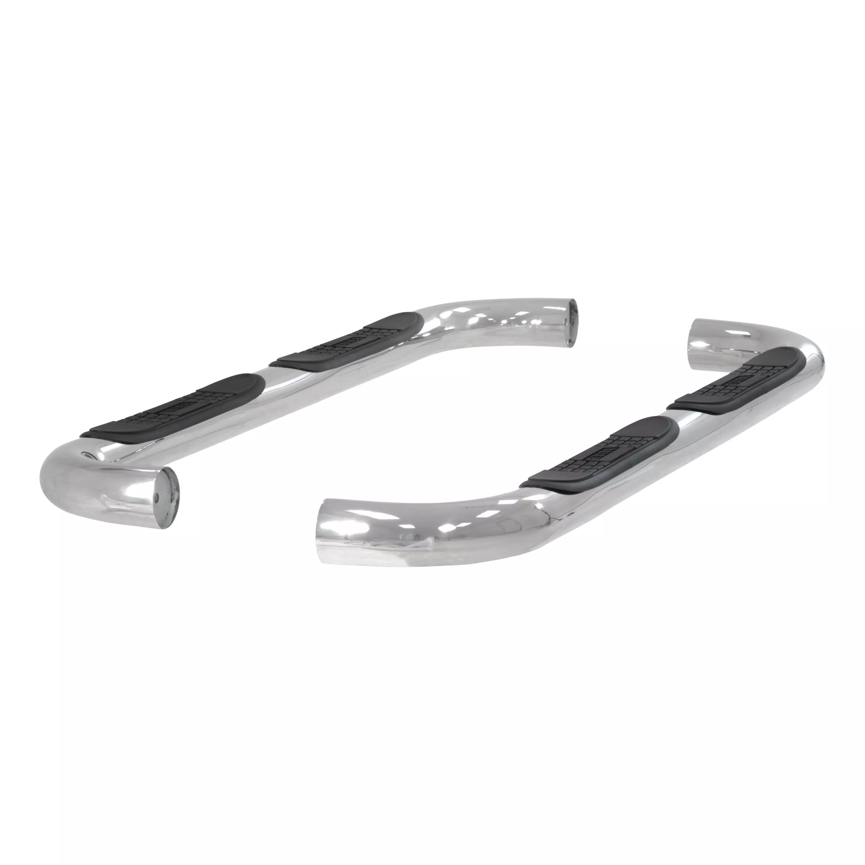 203033-2 - 3-Inch Round Polished Stainless Steel Nerf Bars, No-Drill, Fits Select Mazda B-Series, Ford Ranger - 1998-2009 Ford Ranger and more