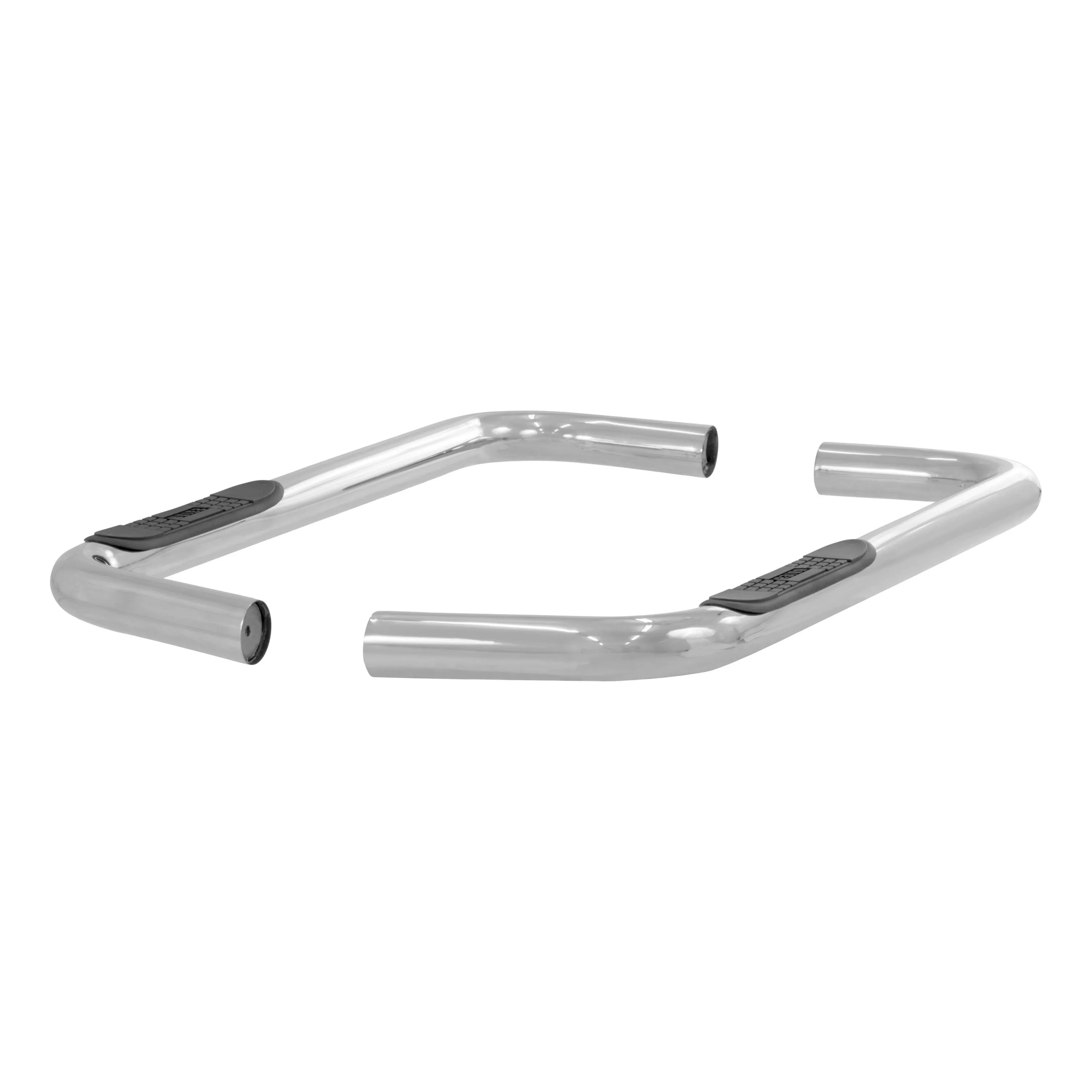 203035-2 - 3-Inch Round Polished Stainless Steel Nerf Bars, No-Drill, Fits Select Ford Ranger - 1998-2010 Ford Ranger