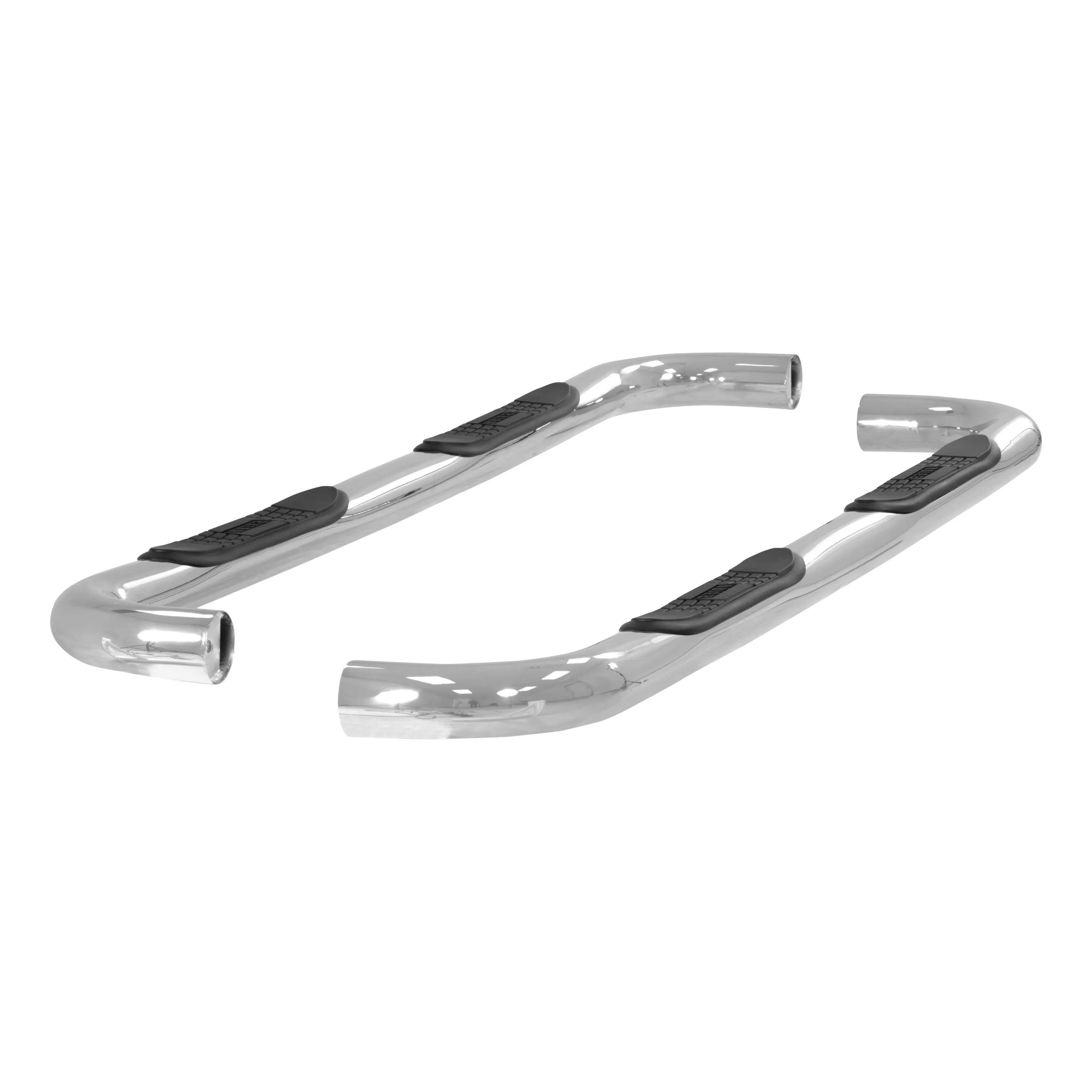 204001-2 - 3-Inch Round Polished Stainless Steel Nerf Bars, No-Drill, Fits Select Chevrolet, GMC C, K - 1988-2000 Chevrolet C2500 and more