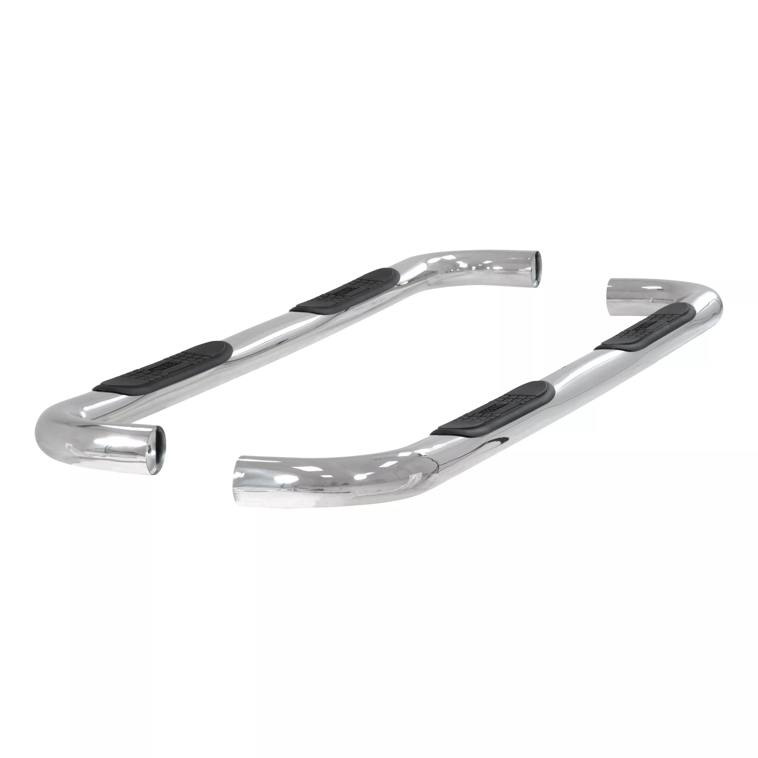 204009-2 - 3-Inch Round Polished Stainless Steel Nerf Bars, No-Drill, Fits Select Chevrolet Silverado, GMC Sierra 1500, 2500, 3500 HD - 2007 Chevrolet Silverado 1500 Classic and more