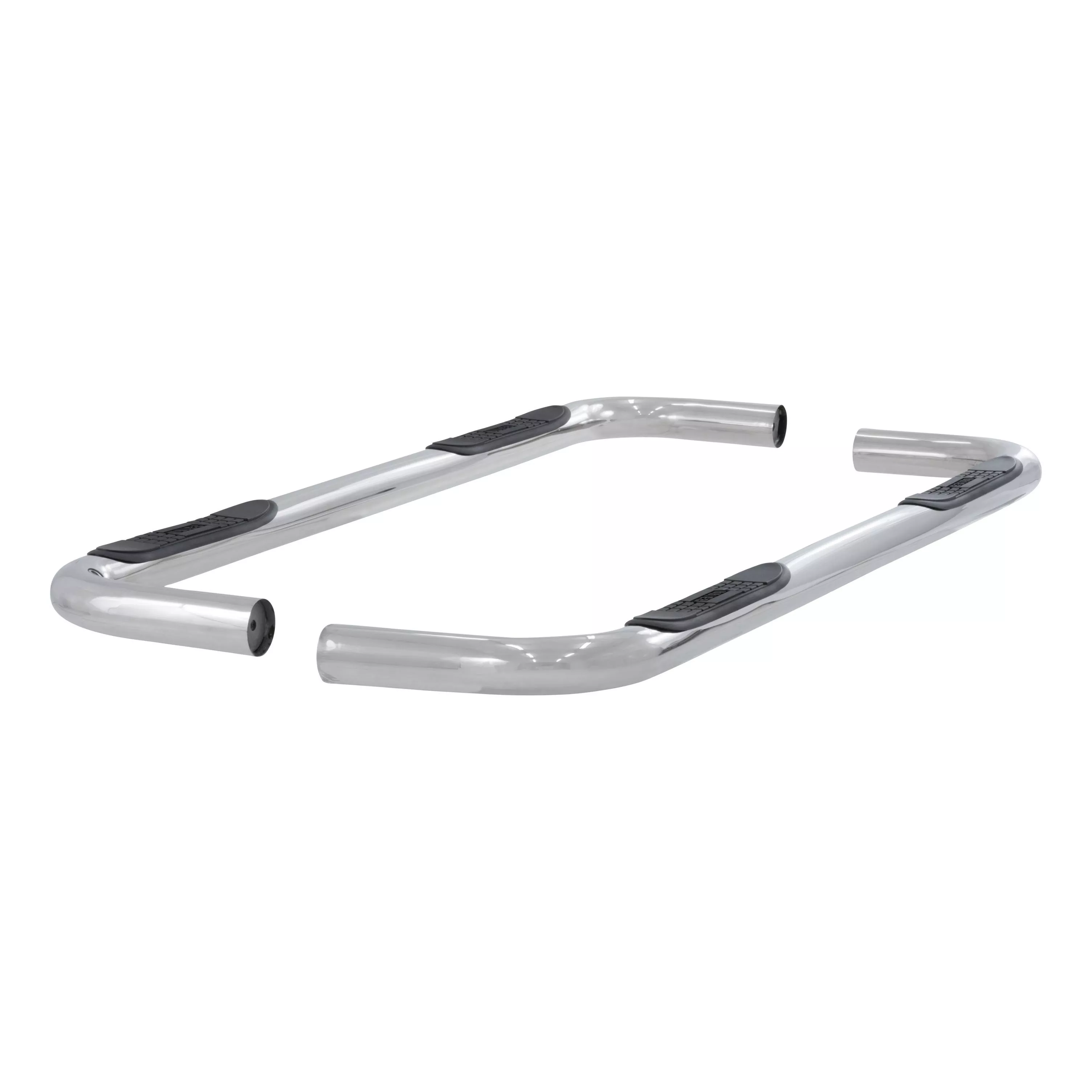 204039-2 - 3-Inch Round Polished Stainless Steel Nerf Bars, No-Drill, Fits Select Chevrolet Suburban - 1989-1991 Chevrolet R1500 Suburban and more