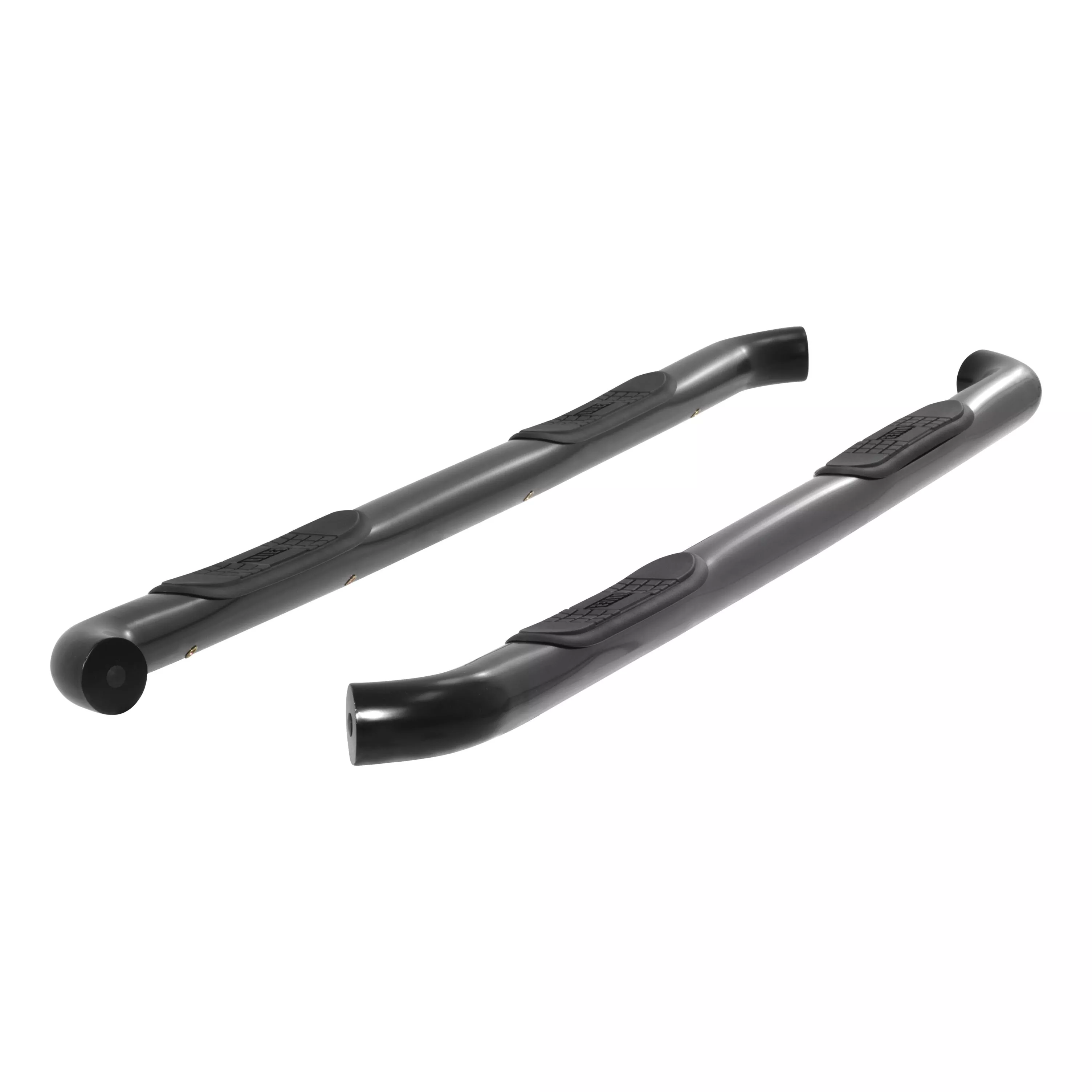204045 - 3-Inch Round Black Steel Nerf Bars, No-Drill, Fits Select Chevrolet Silverado, GMC Sierra 1500, 2500, 3500 HD - 2007-2019 Chevrolet Silverado 2500 HD and more