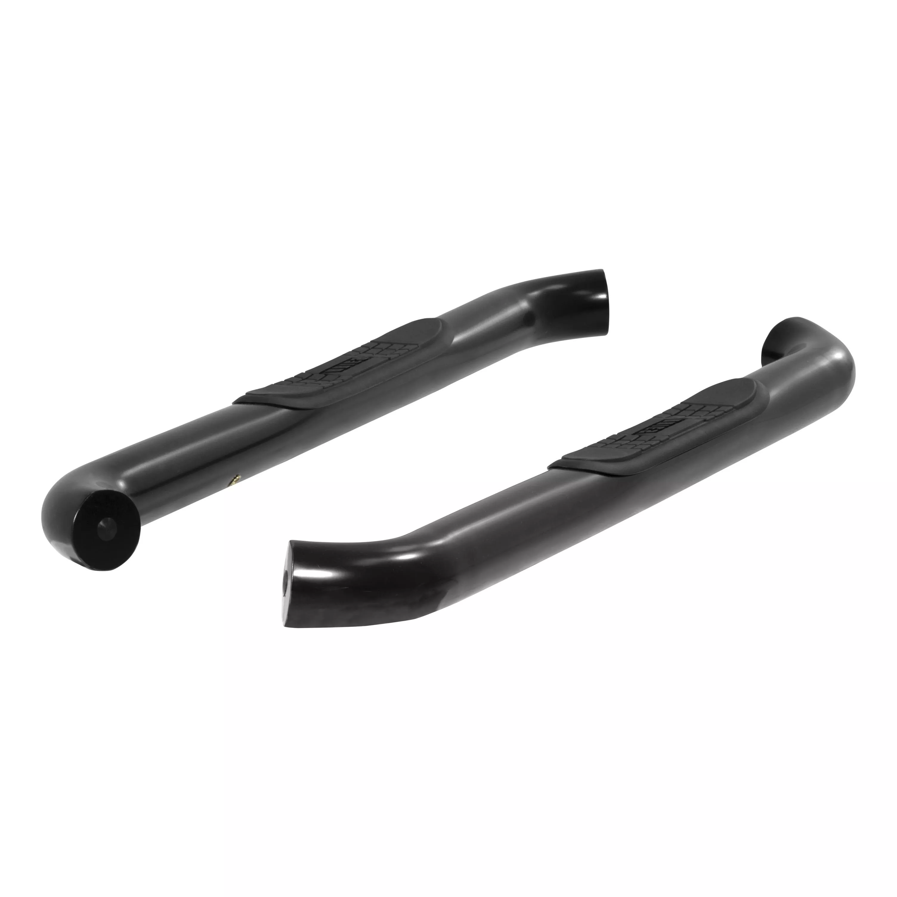 204048 - 3-Inch Round Black Steel Nerf Bars, No-Drill, Fits Select Chevrolet Silverado, GMC Sierra 1500, 2500, 3500 HD - 2007-2018 Chevrolet Silverado 1500 and more