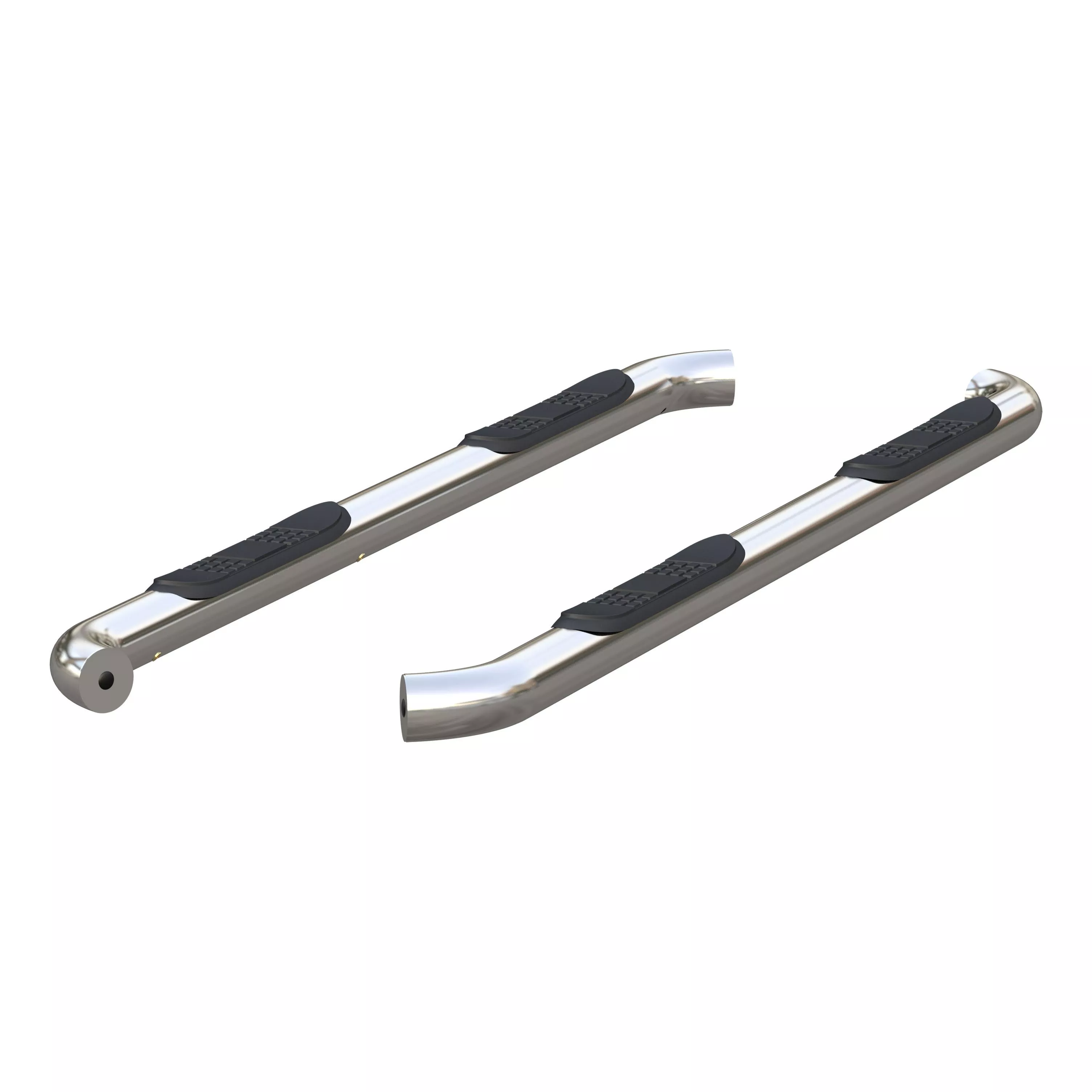 204051-2 - 3-Inch Round Polished Stainless Steel Nerf Bars, No-Drill, Fits Select Chevrolet Colorado, GMC Canyon - 2015-2026 Chevrolet Colorado and more