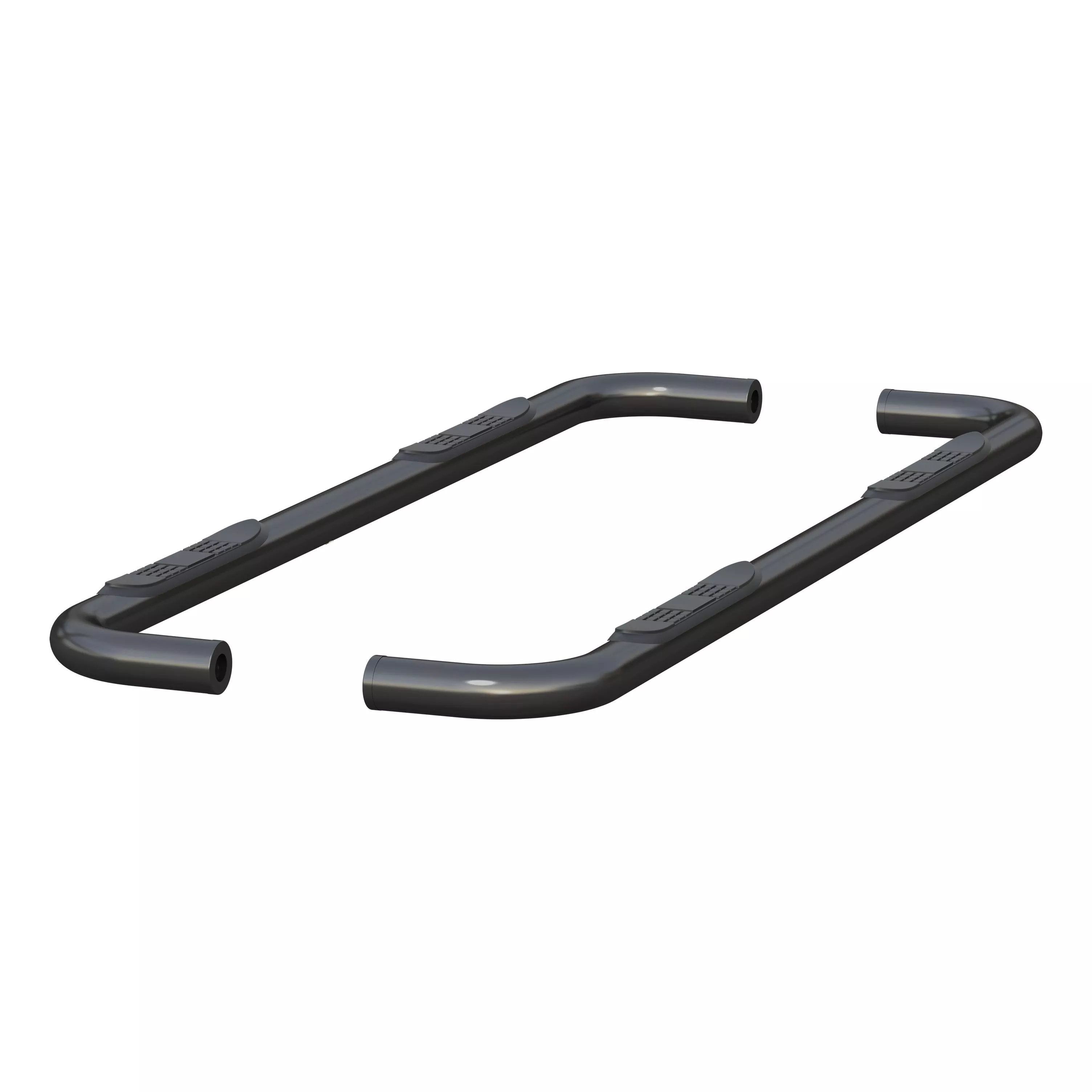 204053 - 3-Inch Round Black Steel Nerf Bars, No-Drill, Fits Select Chevrolet Silverado, GMC Sierra 1500 - 2019-2026 Chevrolet Silverado 1500 and more