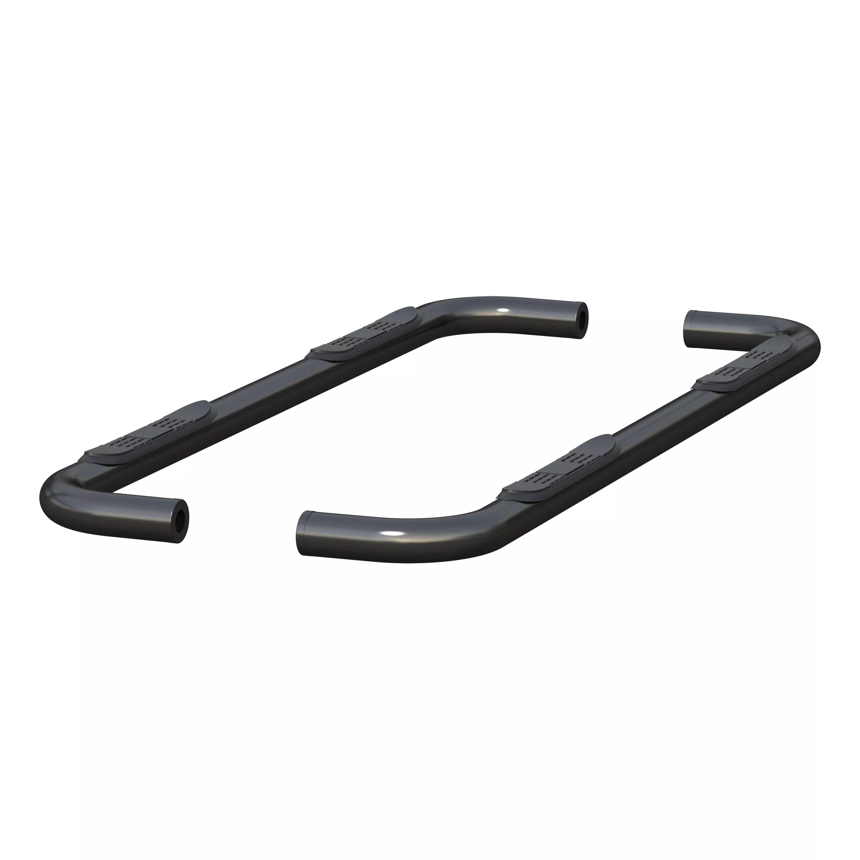 204054 - 3-Inch Round Black Steel Nerf Bars, No-Drill, Fits Select Chevrolet Silverado, GMC Sierra 1500 Extended Cab - 2019-2026 Chevrolet Silverado 1500 and more