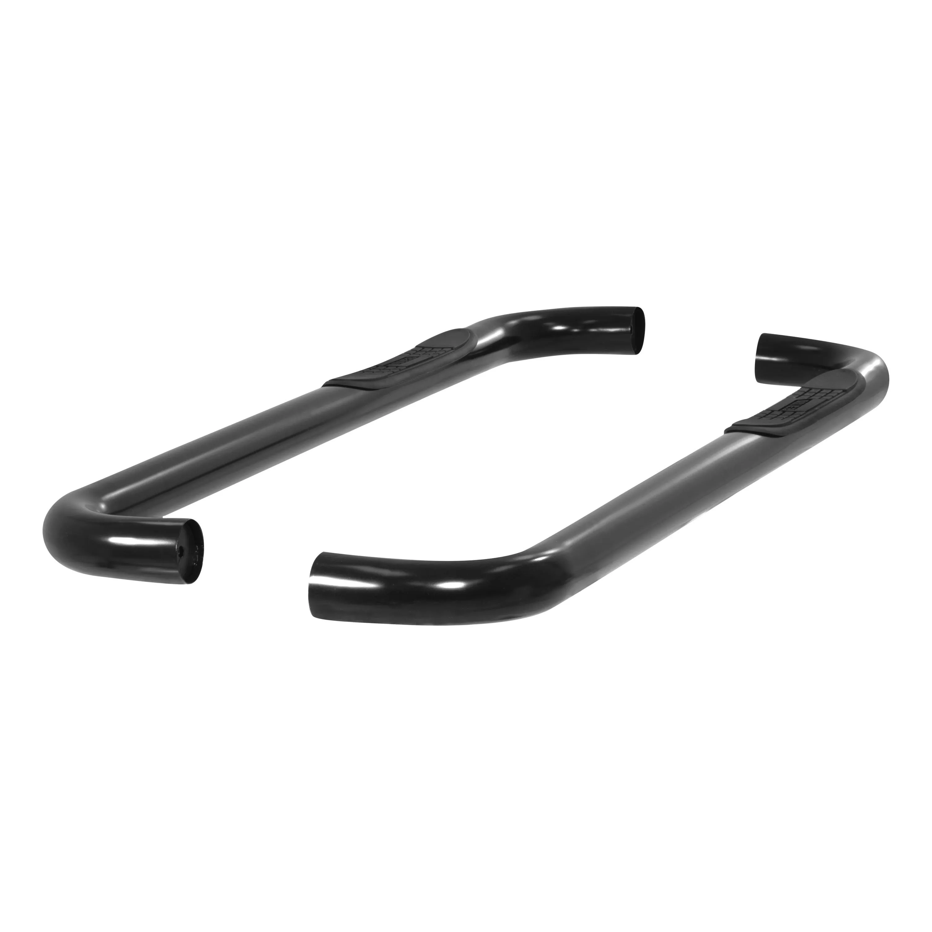 205000 - 3-Inch Round Black Steel Nerf Bars, No-Drill, Fits Select Dodge Dakota - 1997-2004 Dodge Dakota