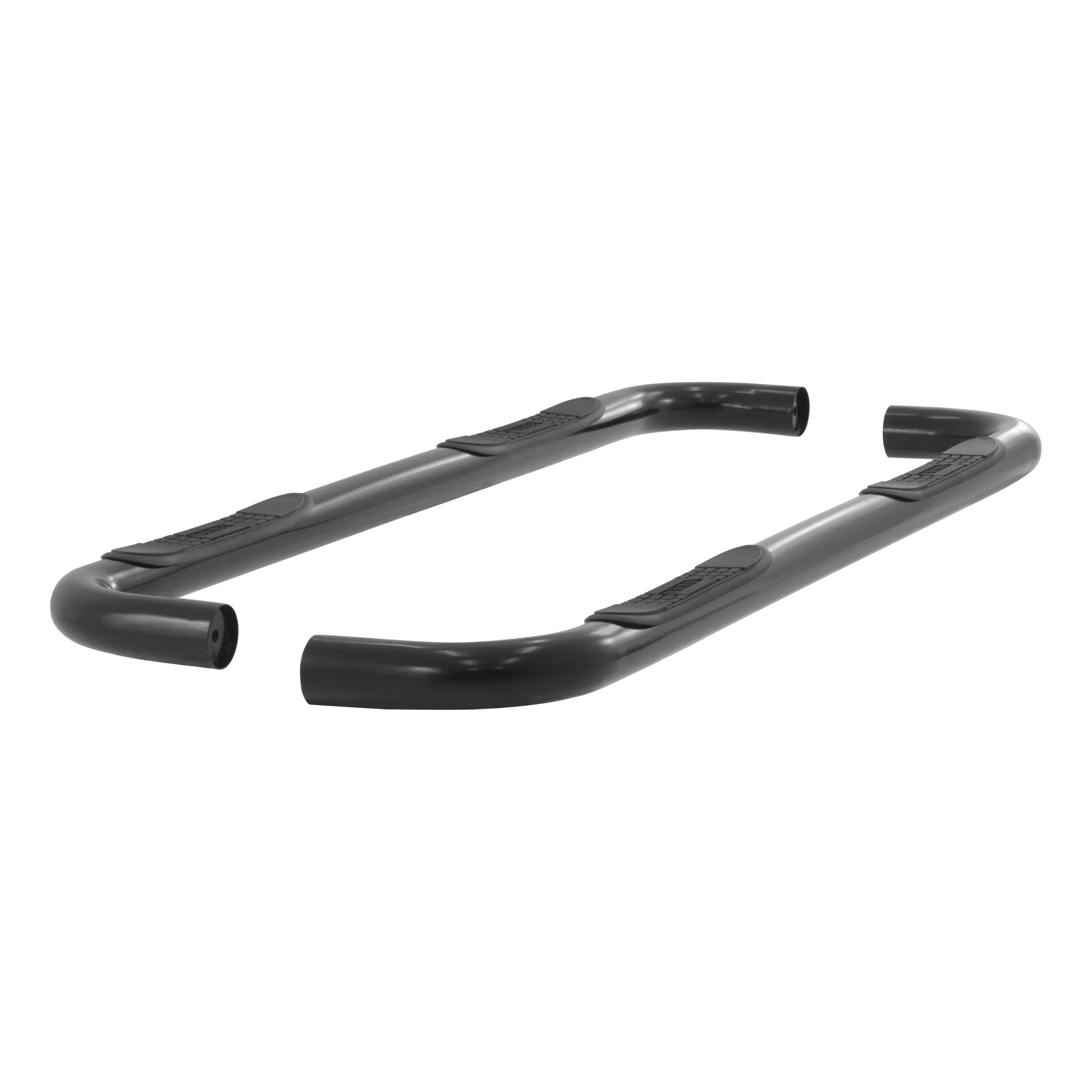 205010 - 3-Inch Round Black Steel Nerf Bars, No-Drill, Fits Select Dodge, Ram Dakota - 2005-2010 Dodge Dakota