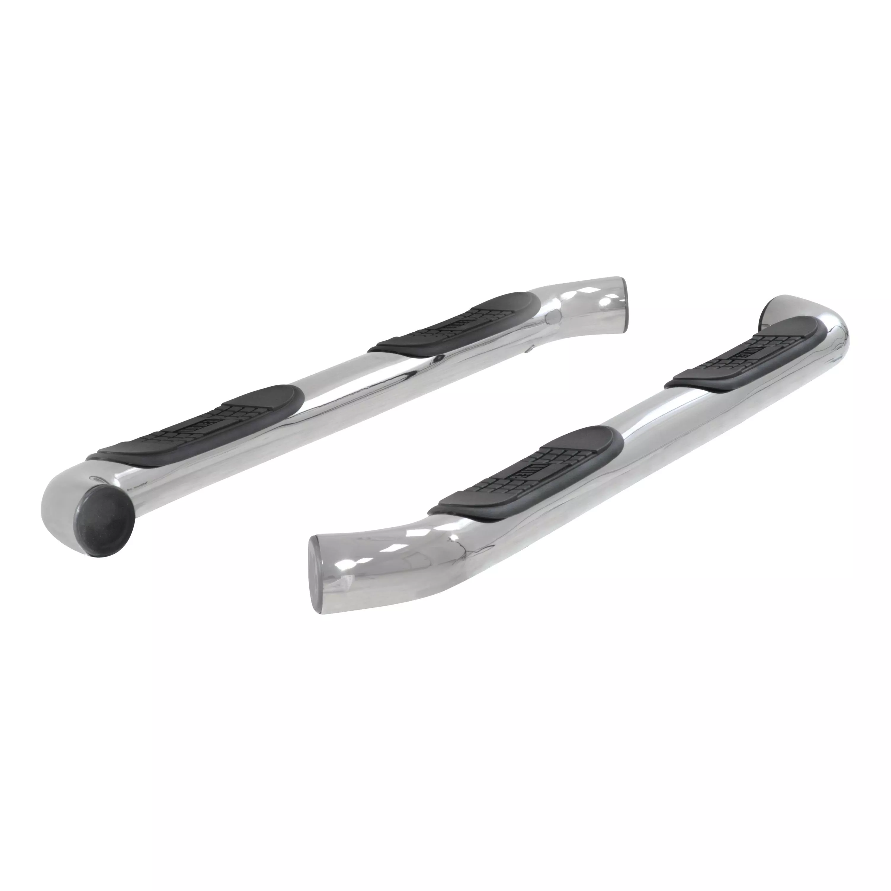 205015-2 - 3-Inch Round Polished Stainless Steel Nerf Bars, No-Drill, Fits Select Dodge Nitro - 2009-2011 Dodge Nitro