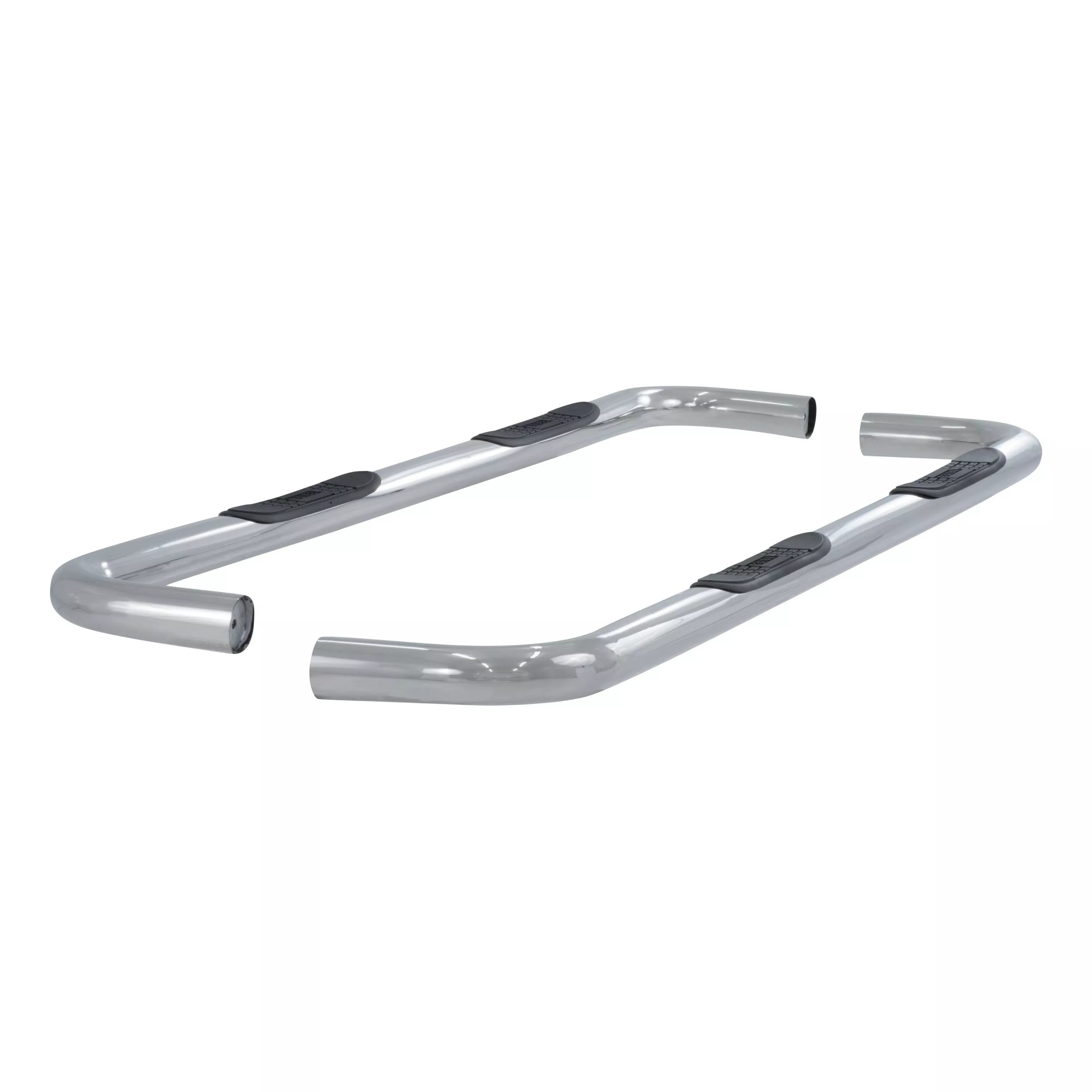 205030-2 - 3-Inch Round Polished Stainless Steel Nerf Bars, No-Drill, Fits Select Dodge, Ram 2500, 3500 - 2011-2026 Ram 2500 and more