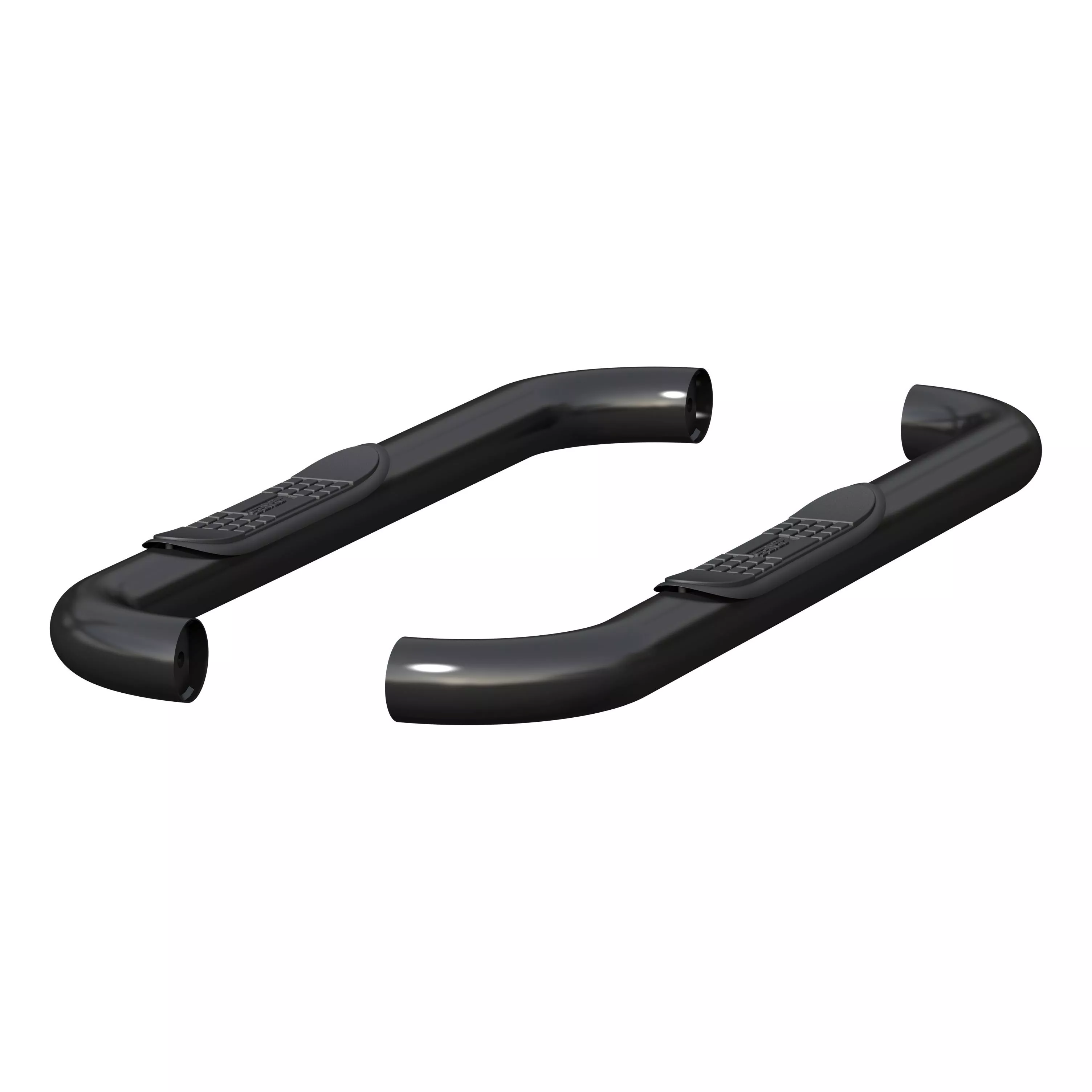 205039 - 3-Inch Round Black Steel Nerf Bars, No-Drill, Fits Select Dodge, Ram 1500, 2500, 3500 - 2011-2026 Ram 2500 and more