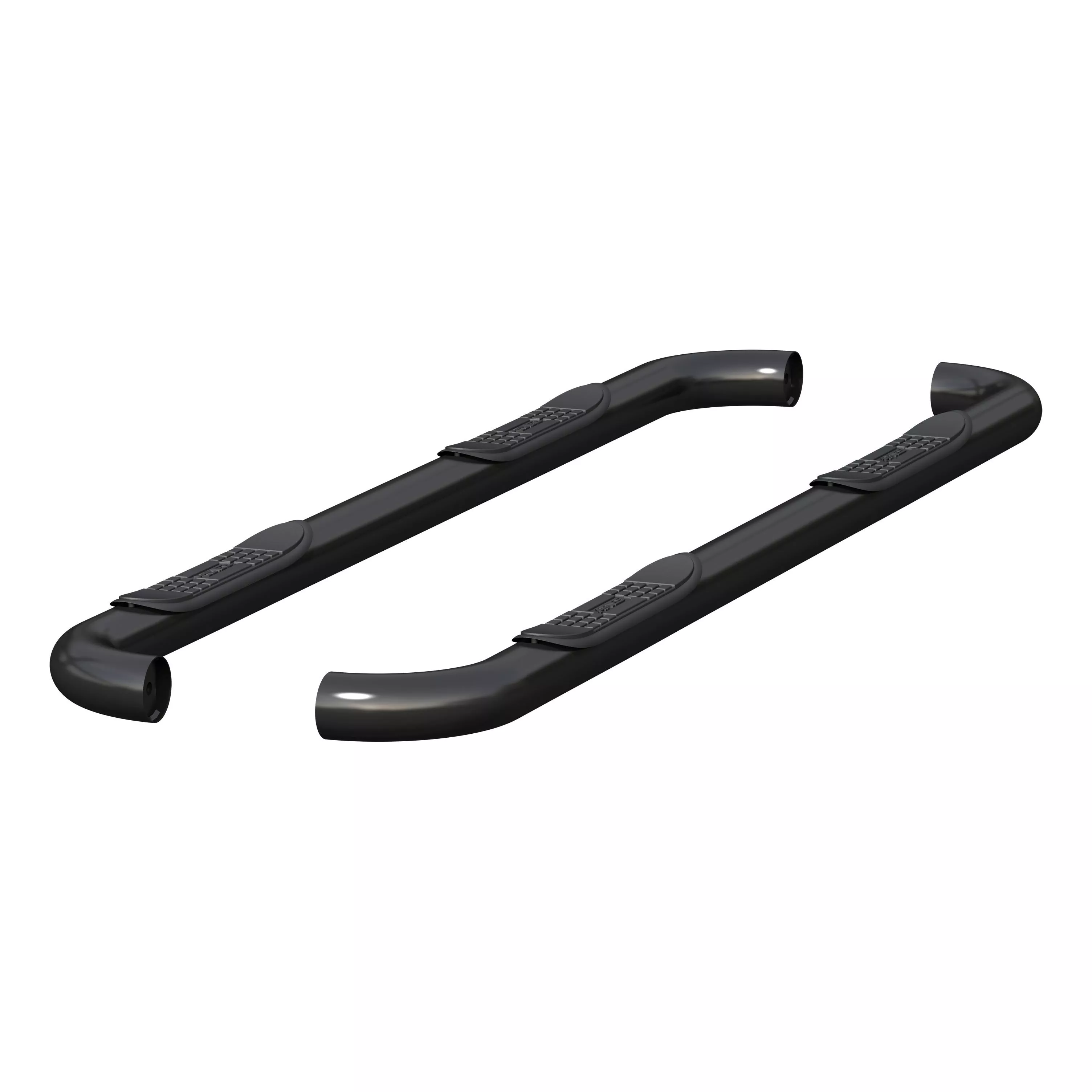 205041 - 3-Inch Round Black Steel Nerf Bars, No-Drill, Fits Select Dodge, Ram 1500, 2500, 3500 - 2011-2026 Ram 2500 and more