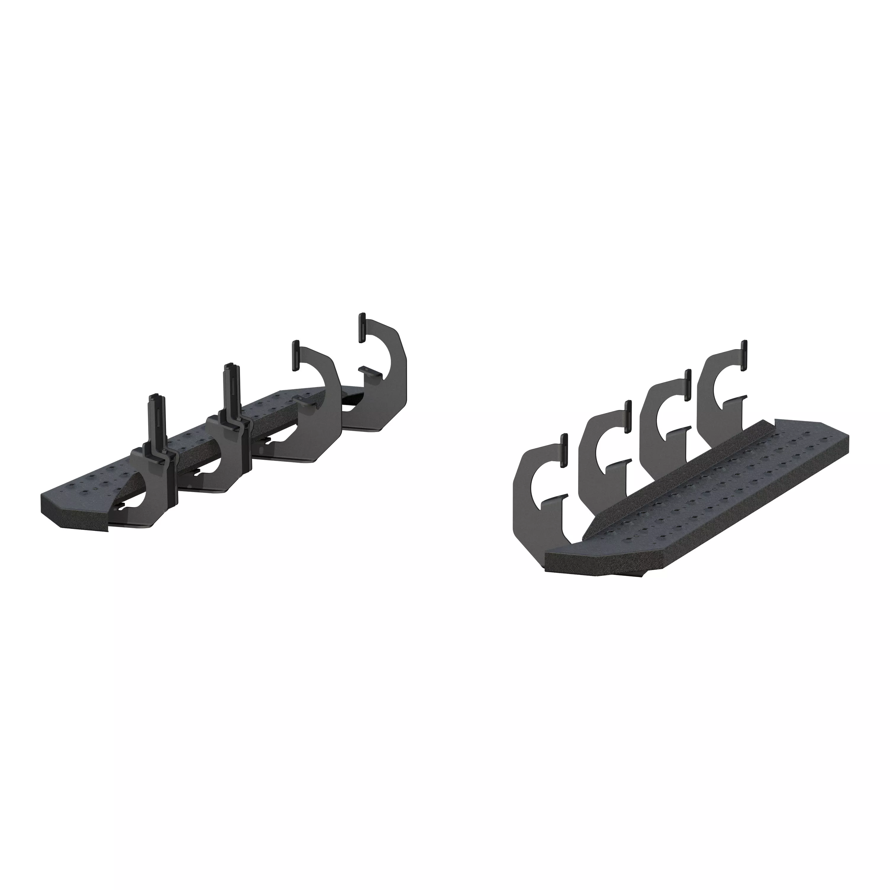 2055529 - RidgeStep Black Steel 6-1/2 x 53-Inch Truck Running Boards, Select Chevrolet Silverado, GMC Sierra 2500, 3500 HD - 2007-2019 Chevrolet Silverado 2500 HD and more