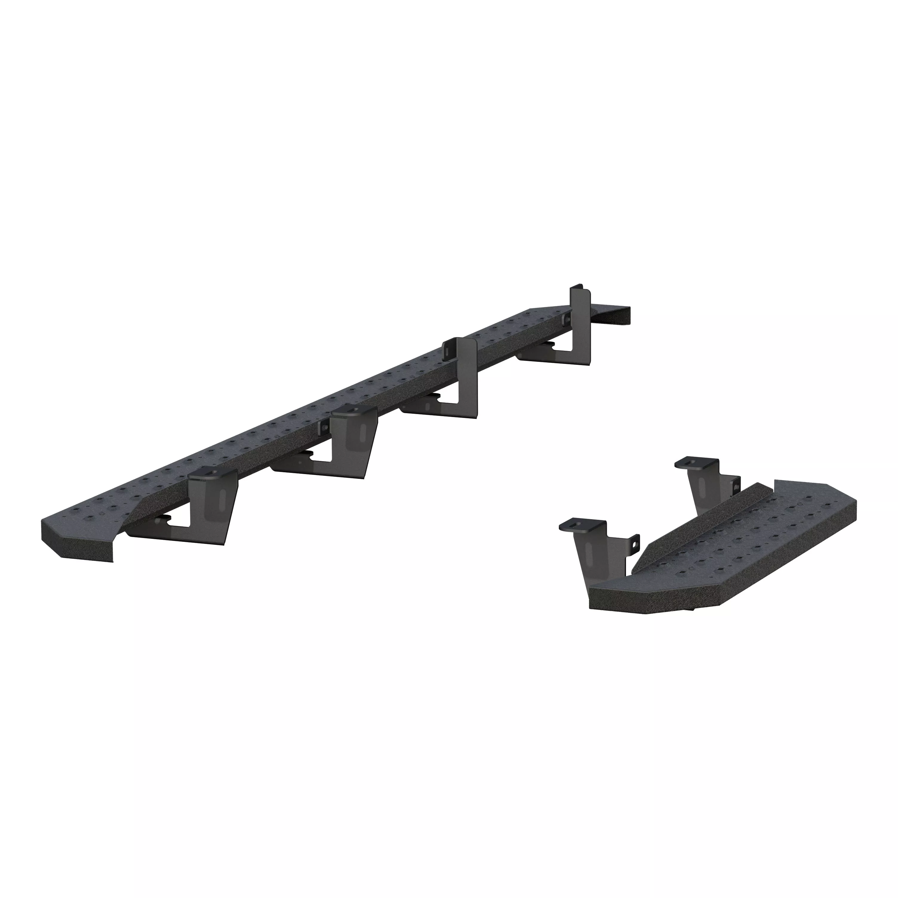 2055537 - RidgeStep Black Steel 36, 96-Inch Cargo Van Running Boards, Select Ford E-150, E-250, E-350 - 2003-2014 Ford E-150 and more