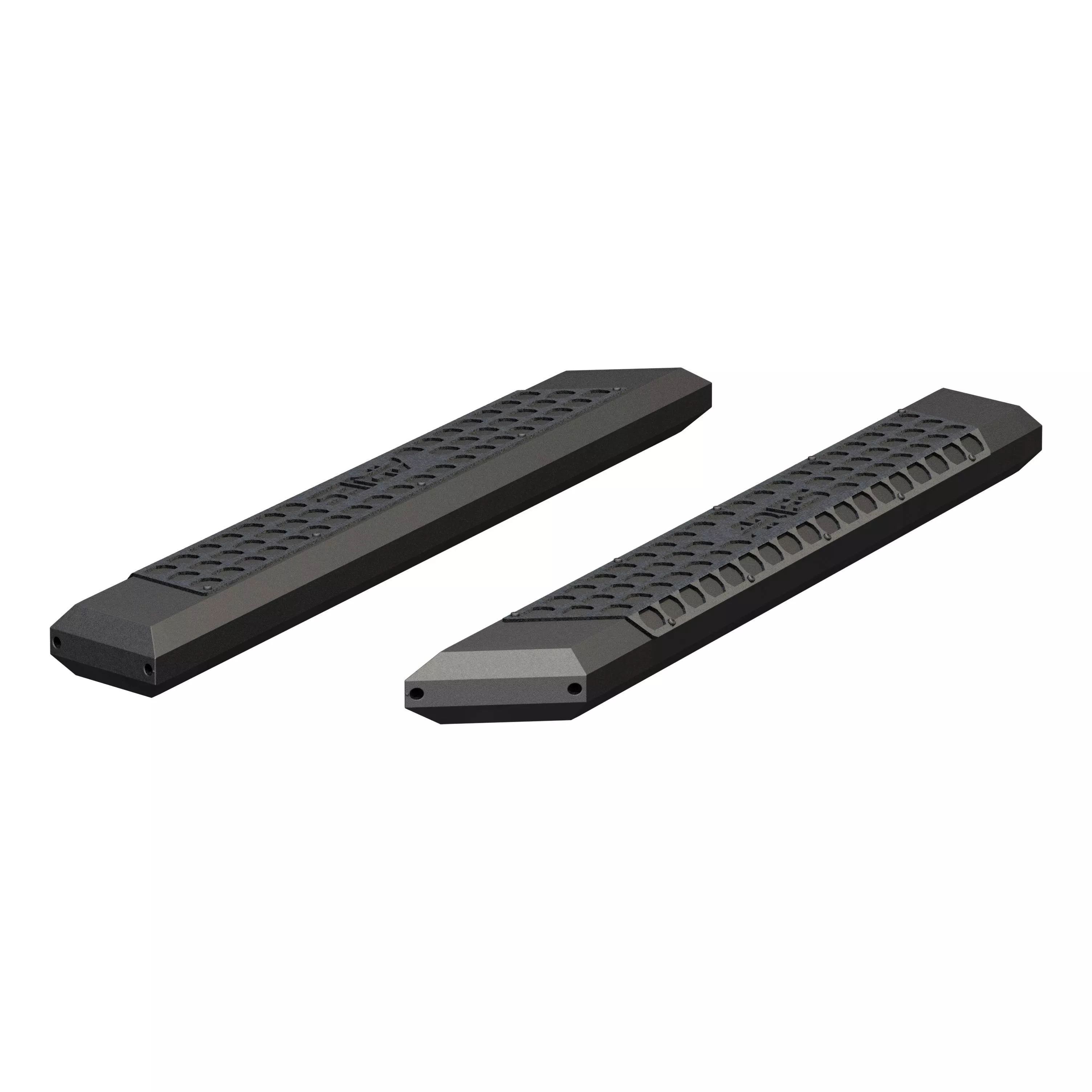 2055953 - AdvantEDGE 5-1/2" x 53" Black Aluminum Side Bars (No Brackets) - 1999-2027 Ford F-250 Super Duty and more