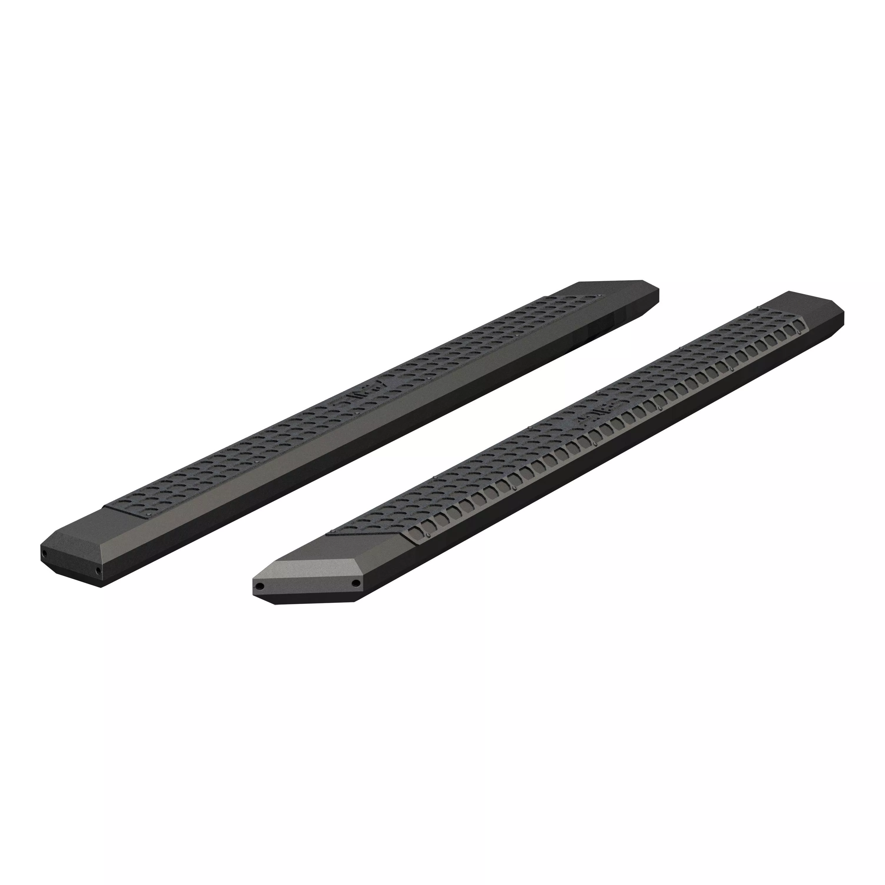 2055991 - AdvantEDGE 5-1/2" x 91" Black Aluminum Side Bars (No Brackets) - 1999-2027 Ford F-250 Super Duty and more