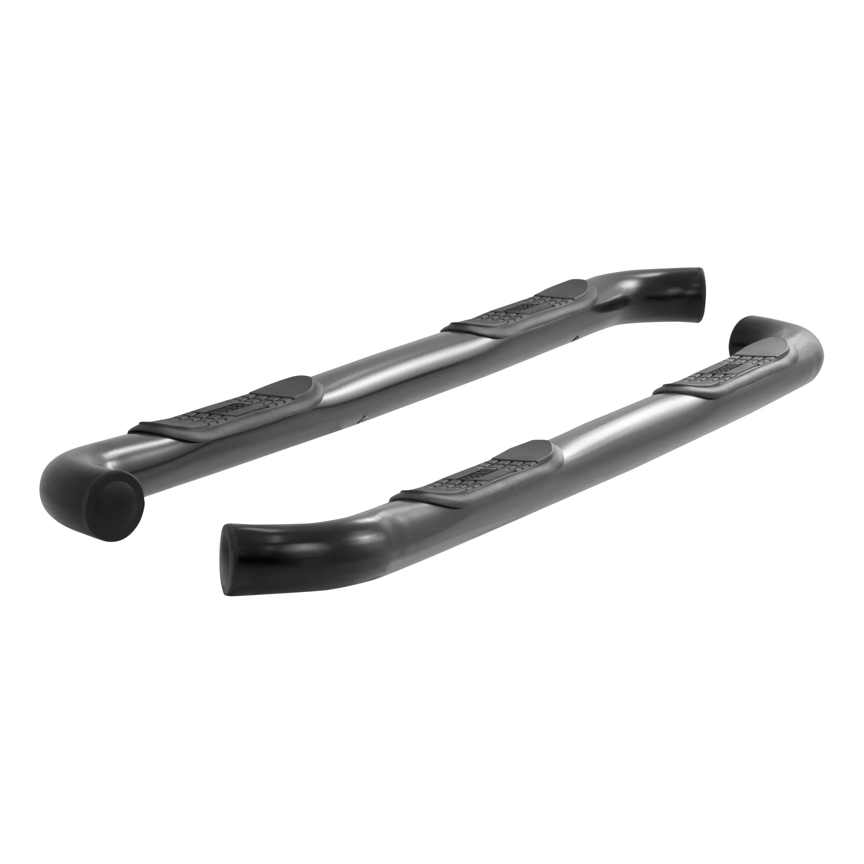 206005 - 3-Inch Round Black Steel Nerf Bars, No-Drill, Fits Select Honda Ridgeline - 2006-2014 Honda Ridgeline