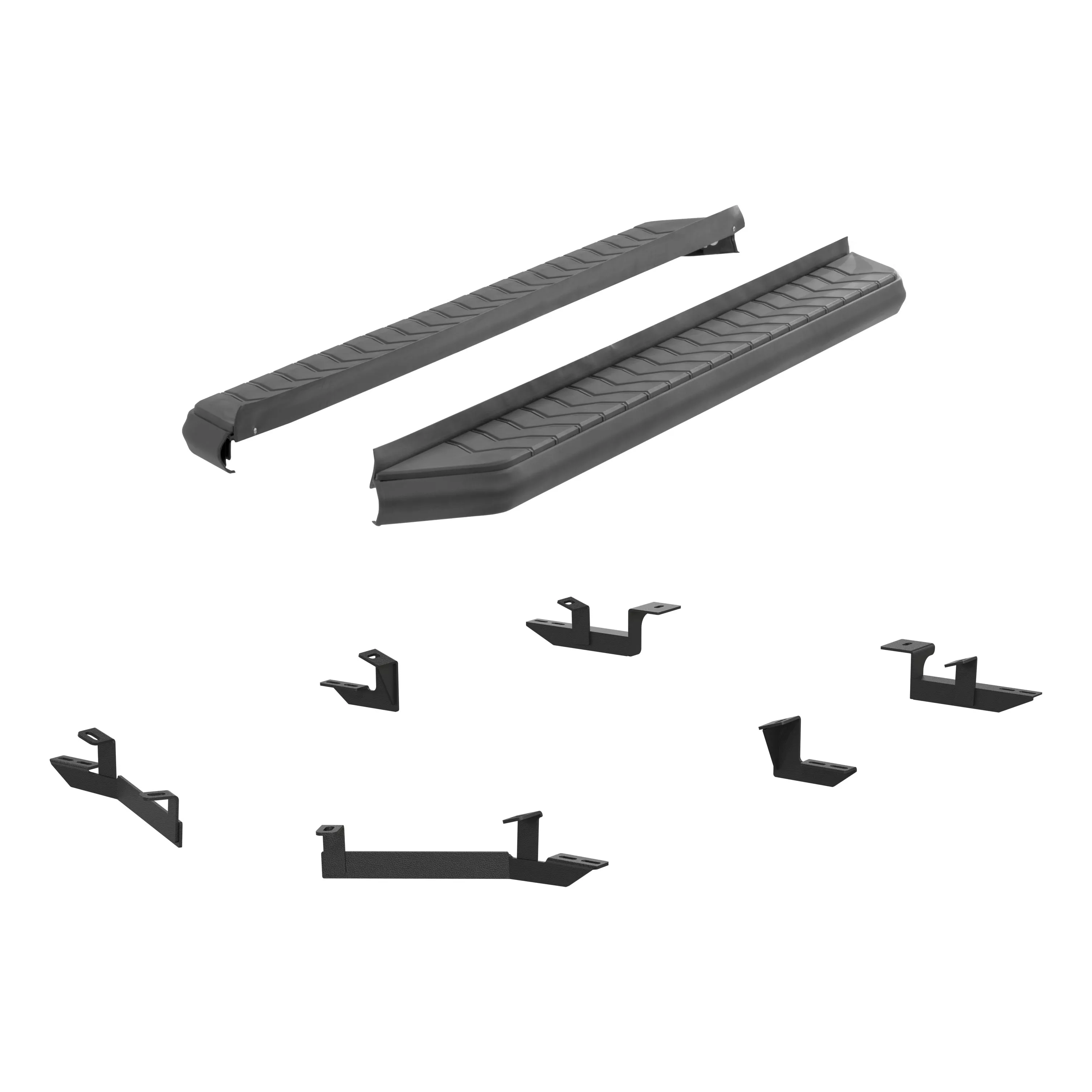 2061015 - AeroTread 5 x 70-Inch Black Stainless SUV Running Boards, Select Toyota Highlander - 2014-2020 Toyota Highlander