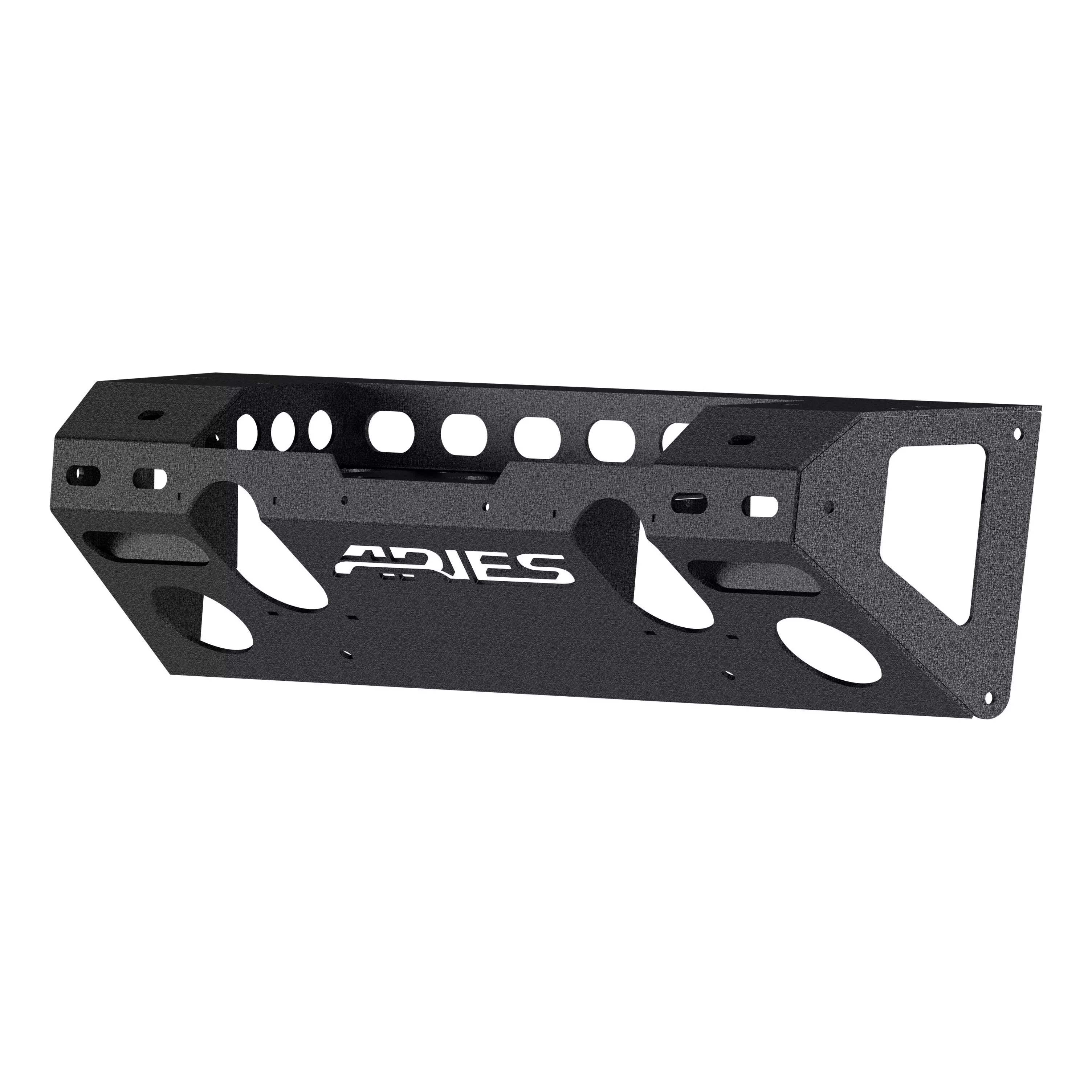 2081001 - TrailChaser Black Aluminum Front Bumper Center Section Only, Select Jeep Wrangler JK - 2018 Jeep Wrangler JK and more