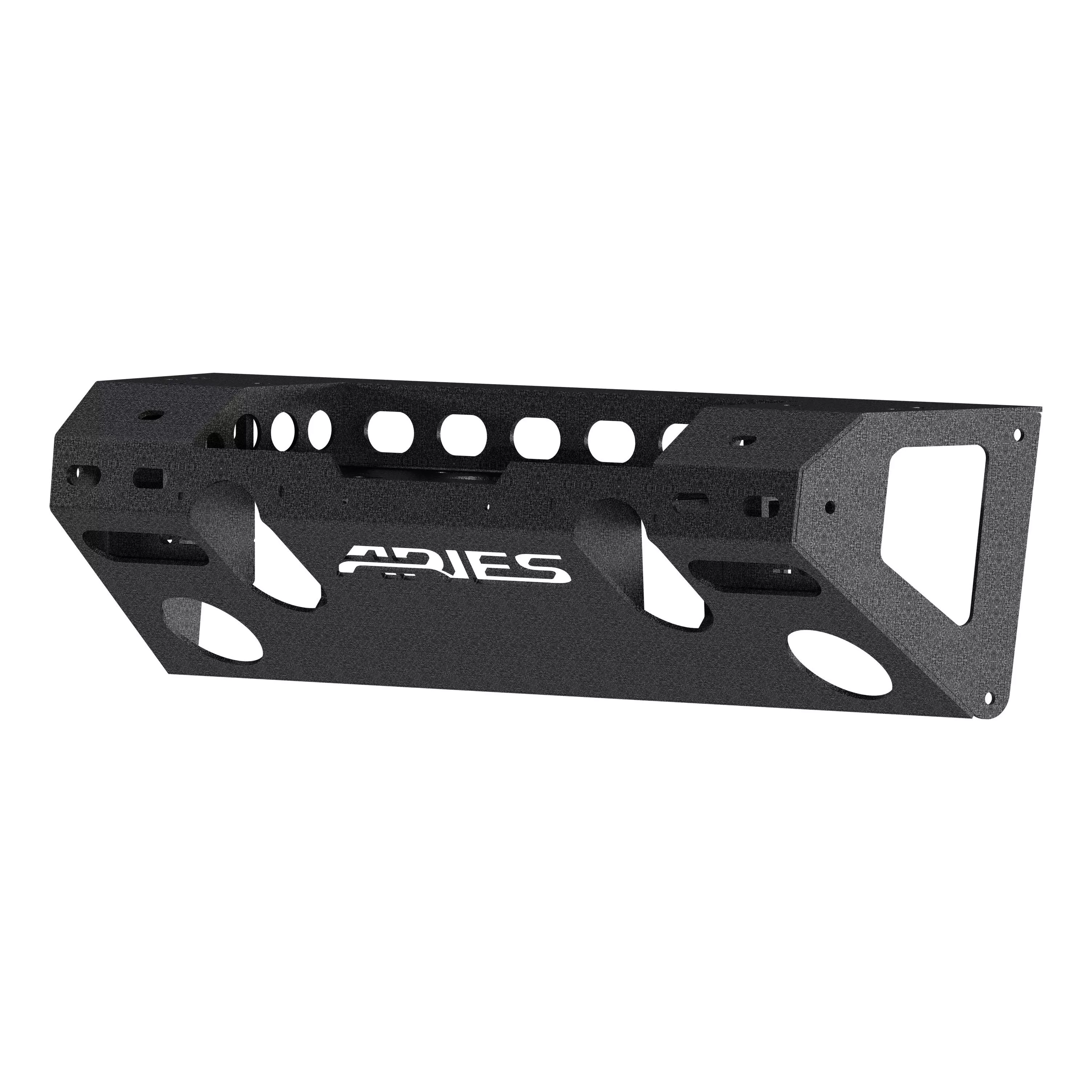2081004 - TrailChaser Black Aluminum Front Bumper Center Section Only, Select Jeep Wrangler JL, Gladiator - 2020-2026 Jeep Gladiator and more