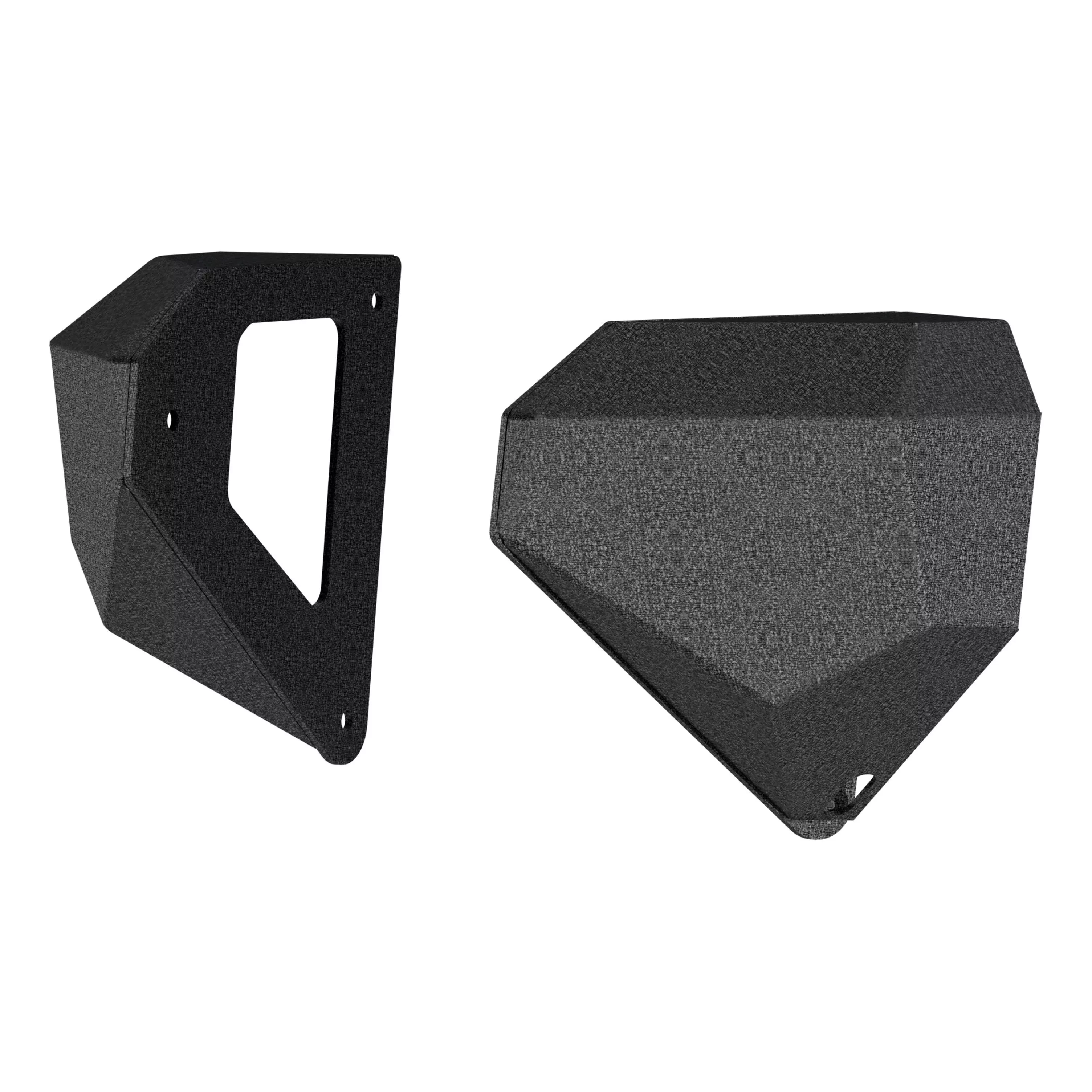 2081207 - TrailChaser Black Aluminum Front Bumper Corners Only, Select Jeep Wrangler JK, JL, Gladiator - 2020-2026 Jeep Gladiator and more