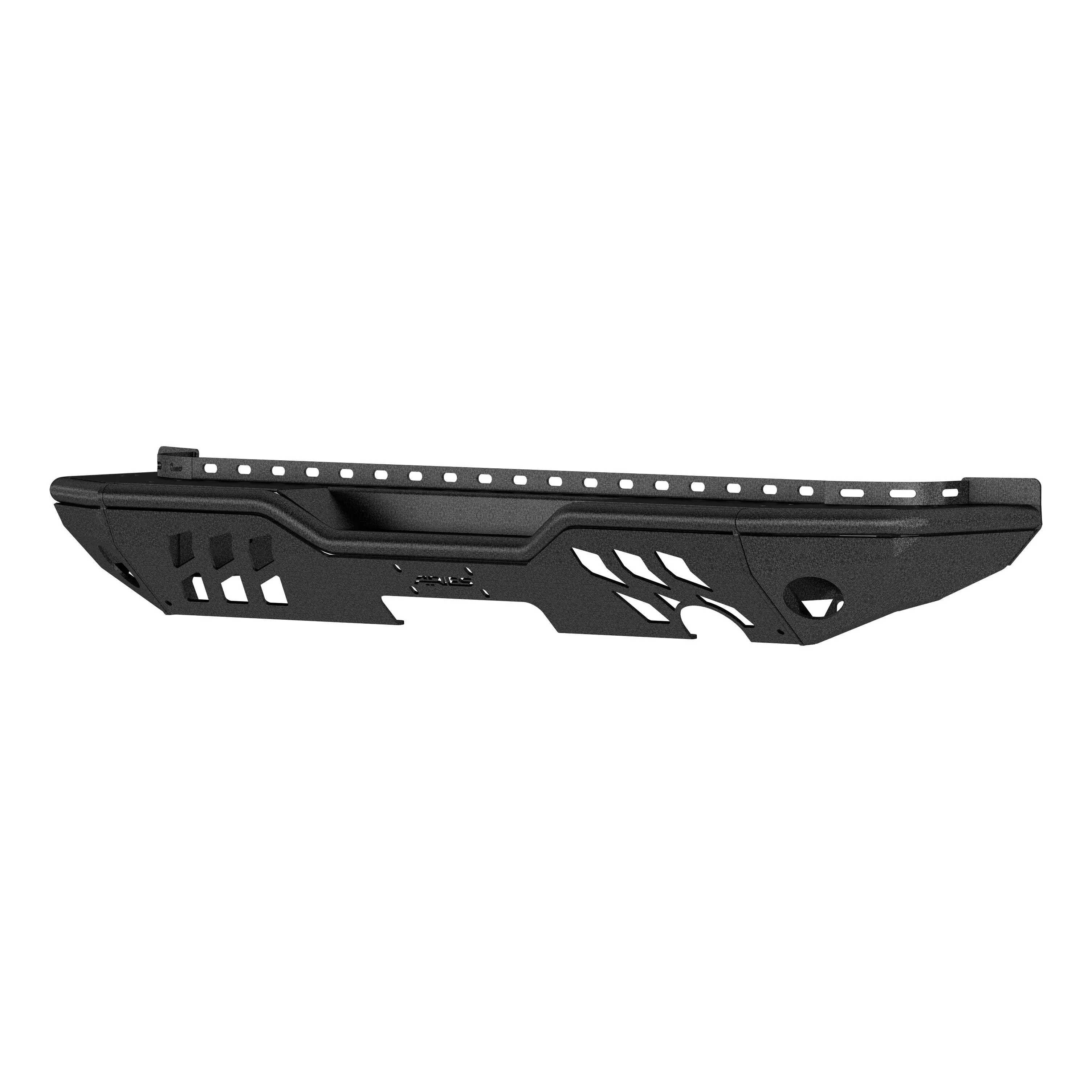 2082036 - TrailChaser Black Aluminum Jeep Wrangler JK Rear Bumper - 2018 Jeep Wrangler JK, 2007-2017 Jeep Wrangler