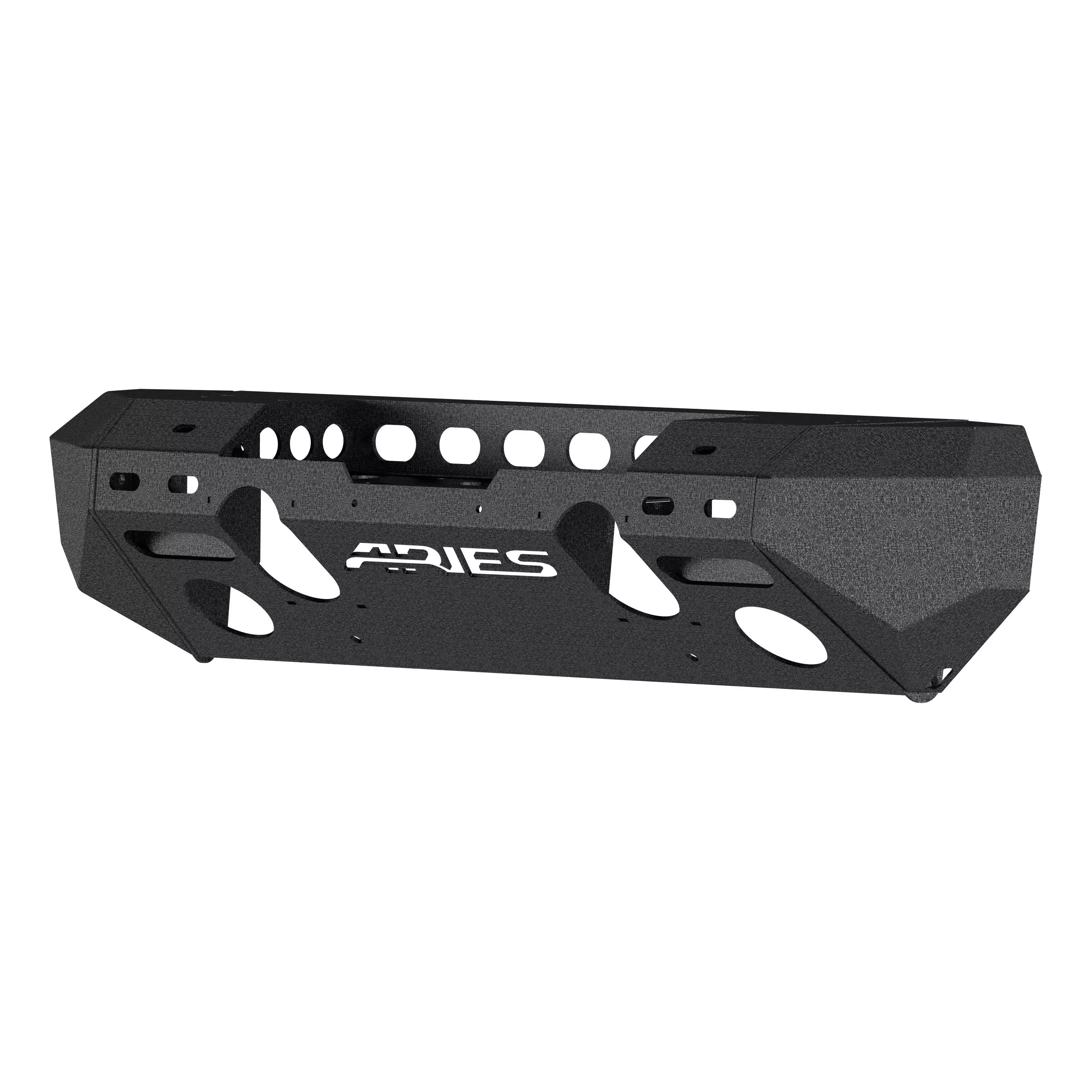 2082052 - TrailChaser Black Aluminum Front Bumper with Winch Mount, Select Jeep Wrangler JK - 2018 Jeep Wrangler JK, 2007-2017 Jeep Wrangler