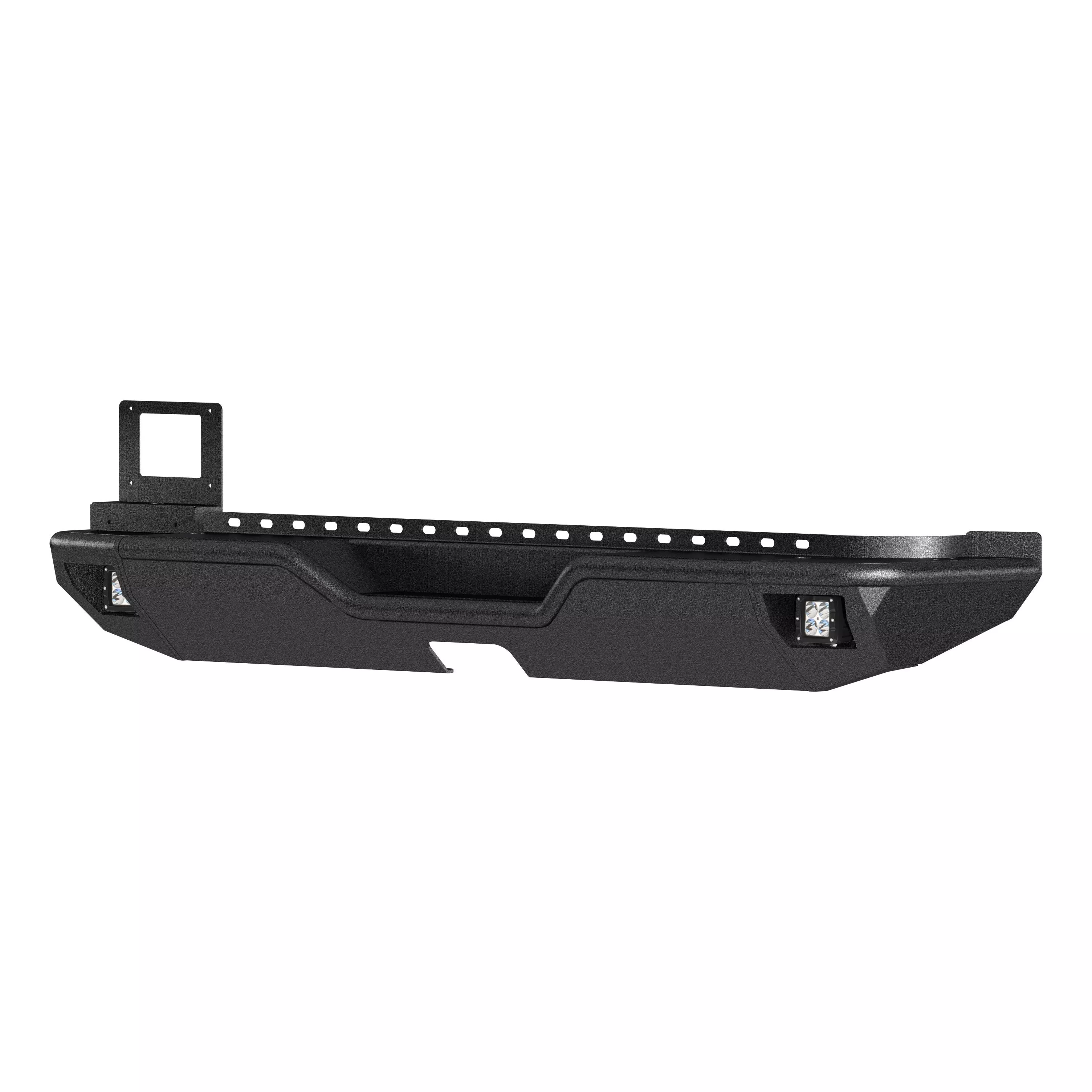 2082083 - TrailChaser Black Aluminum Rear Bumper with LED Lights, Select Jeep Wrangler JL - 2018-2026 Jeep Wrangler