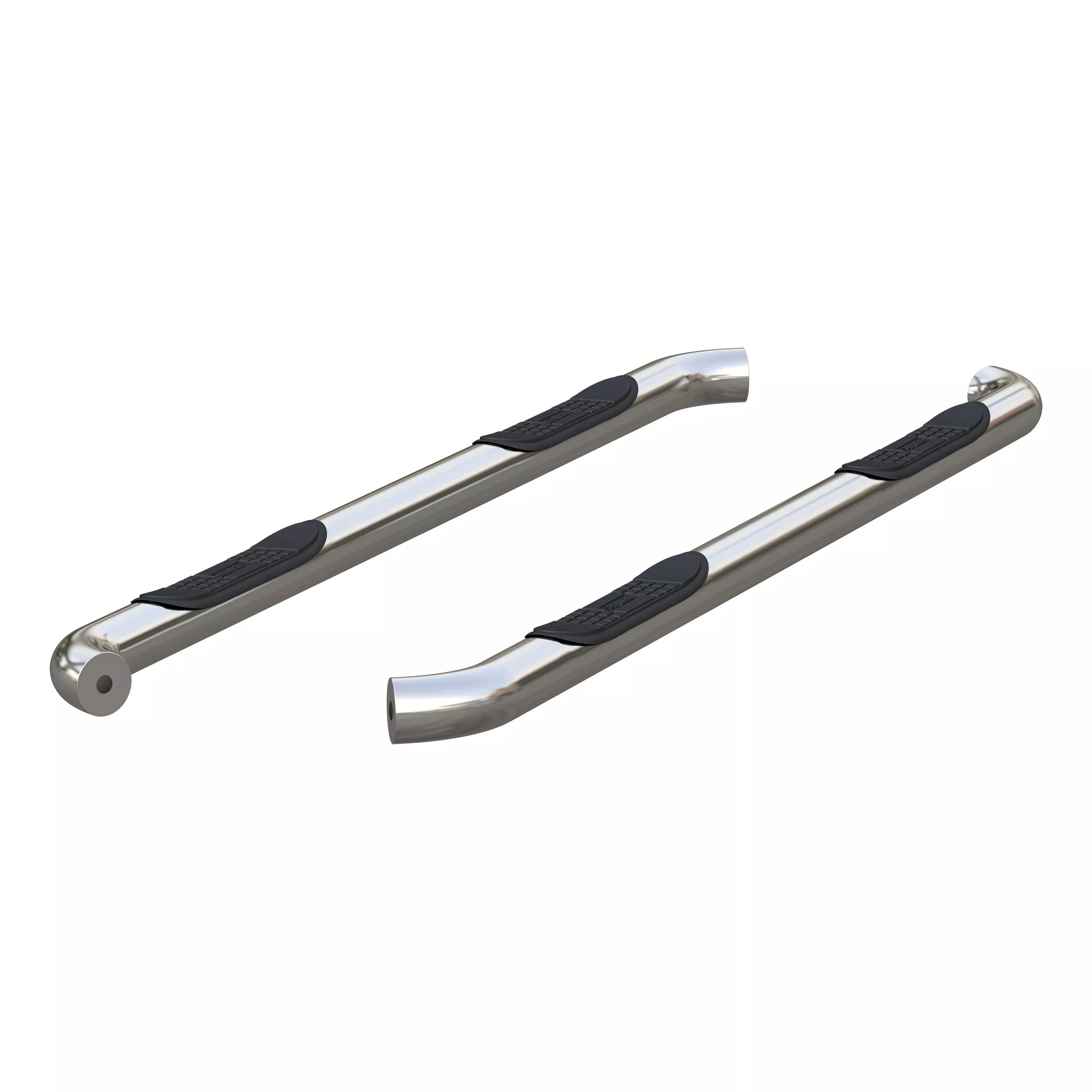 209018-2 - 3-Inch Round Polished Stainless Steel Nerf Bars, No-Drill, Fits Select Nissan Equator, Frontier - 2005-2026 Nissan Frontier and more