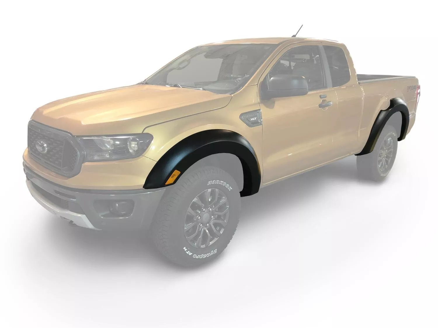 20954-02 - Fender Flares Extend-A-Fender Style 4Pc - 2019-2023 Ford Ranger