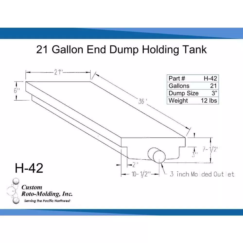 21 Gal Holding Tank