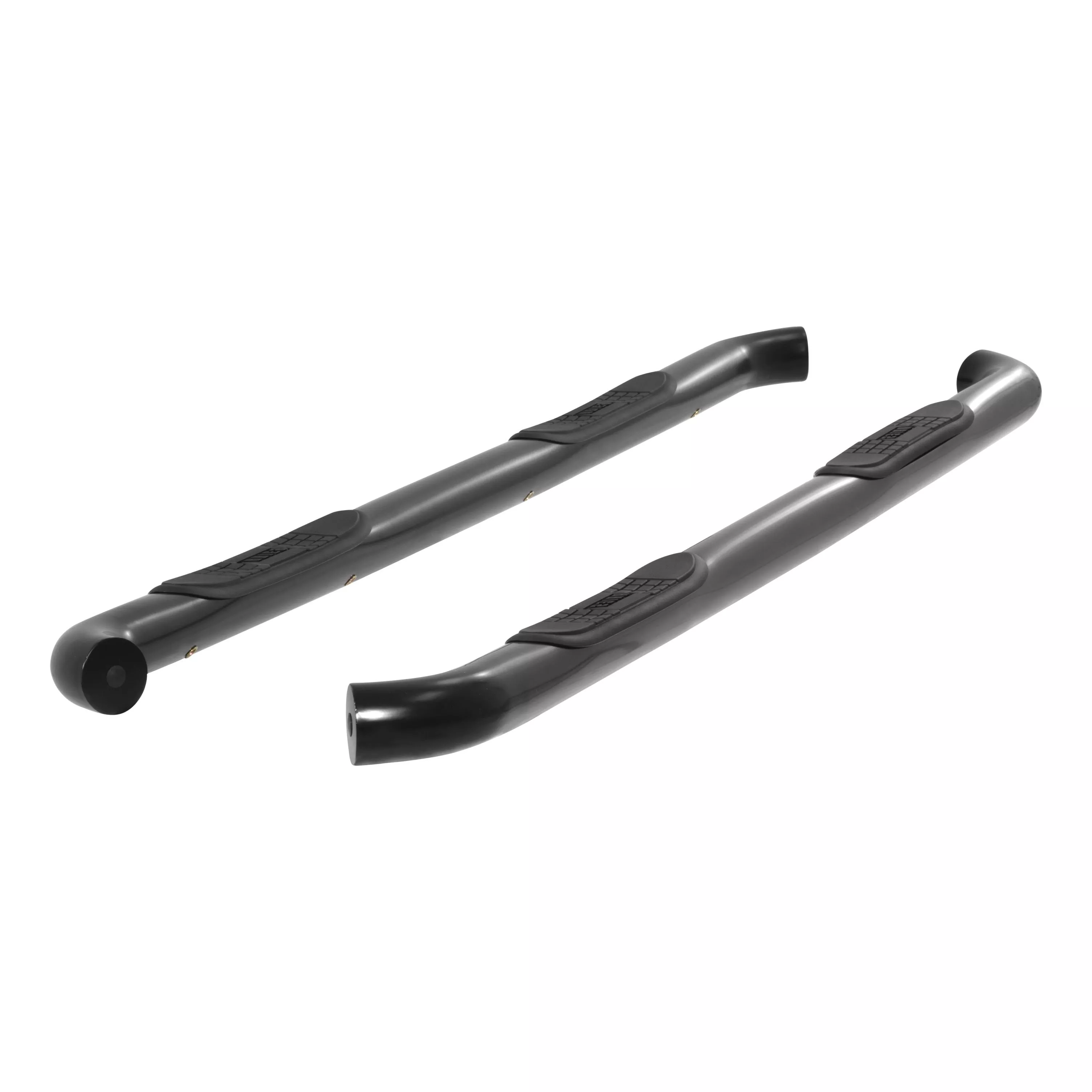 214045 - 3-Inch Round Black Stainless Steel Nerf Bars, No-Drill, Fits Select Chevrolet Silverado, GMC Sierra 1500, 2500, 3500 HD - 2007-2019 Chevrolet Silverado 2500 HD and more