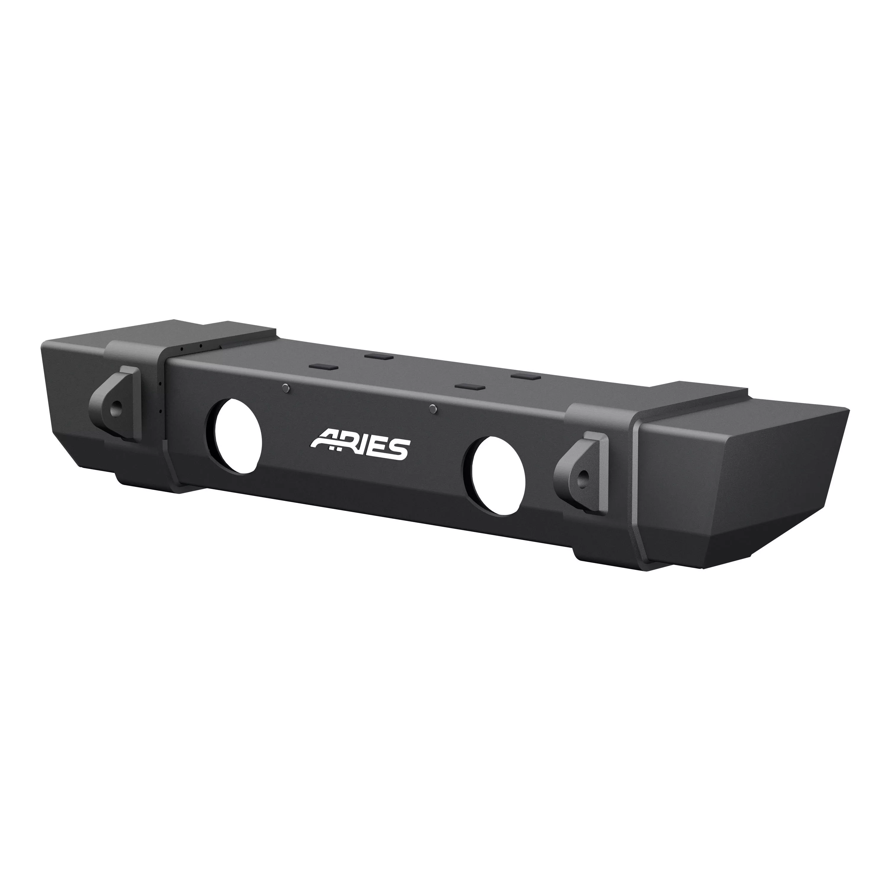 2156002 - TrailCrusher Black Steel Jeep Wrangler JL, Gladiator Front Bumper, 12,500 lbs Winch and Shackle Ratings - 2020-2026 Jeep Gladiator and more