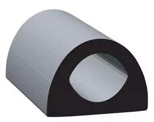 .216 X .354 "D", EPDM Wiper, BL