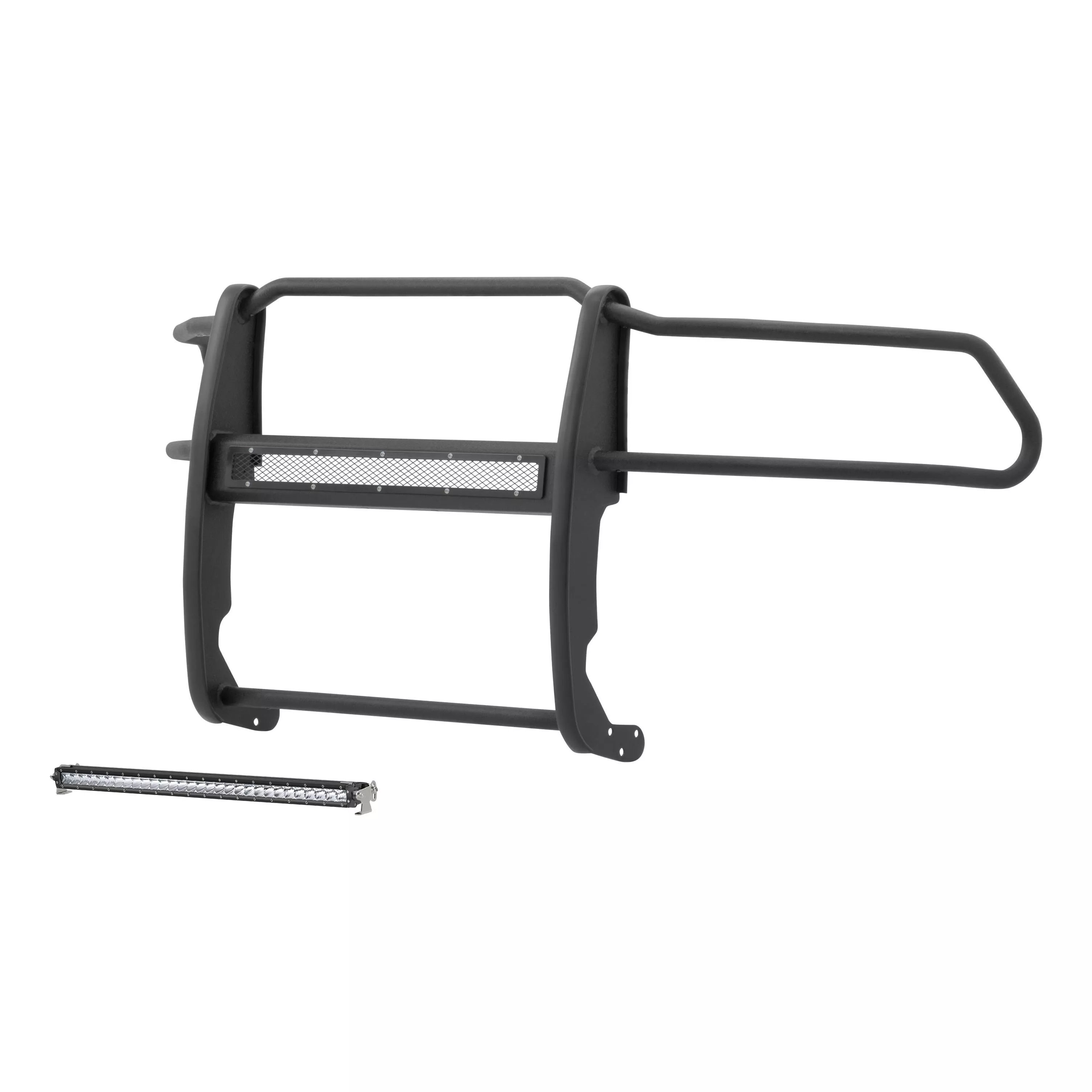 2170028 - Pro Series Black Steel Grille Guard with Light Bar, Select Dodge, Ram 1500 - 2019-2024 Ram 1500 Classic, 2011-2018 Ram 1500 and more