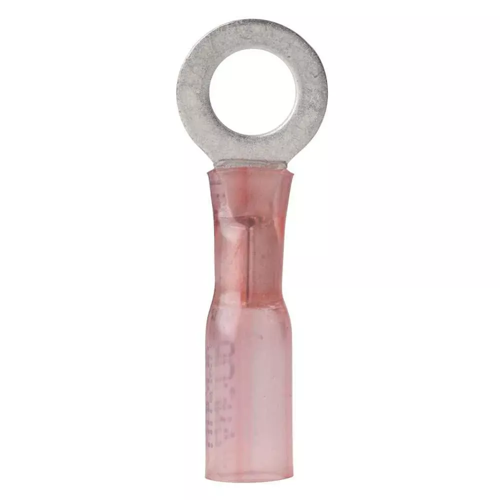 22-18 Gauge – 10 Heat Shrink Ring Terminal – 25-Pack