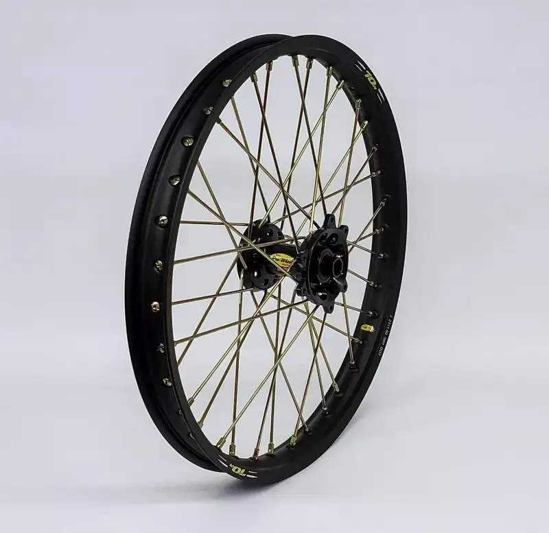 23-2602244 Pro-Wheel Wheel Front 1.60X21 Black Hub Blk Rim/Gld Spoke/Gld Nipple