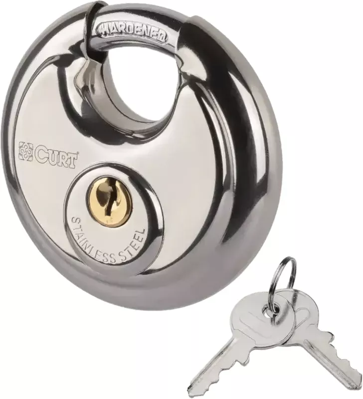 23084 Curt Round Steel Padlock