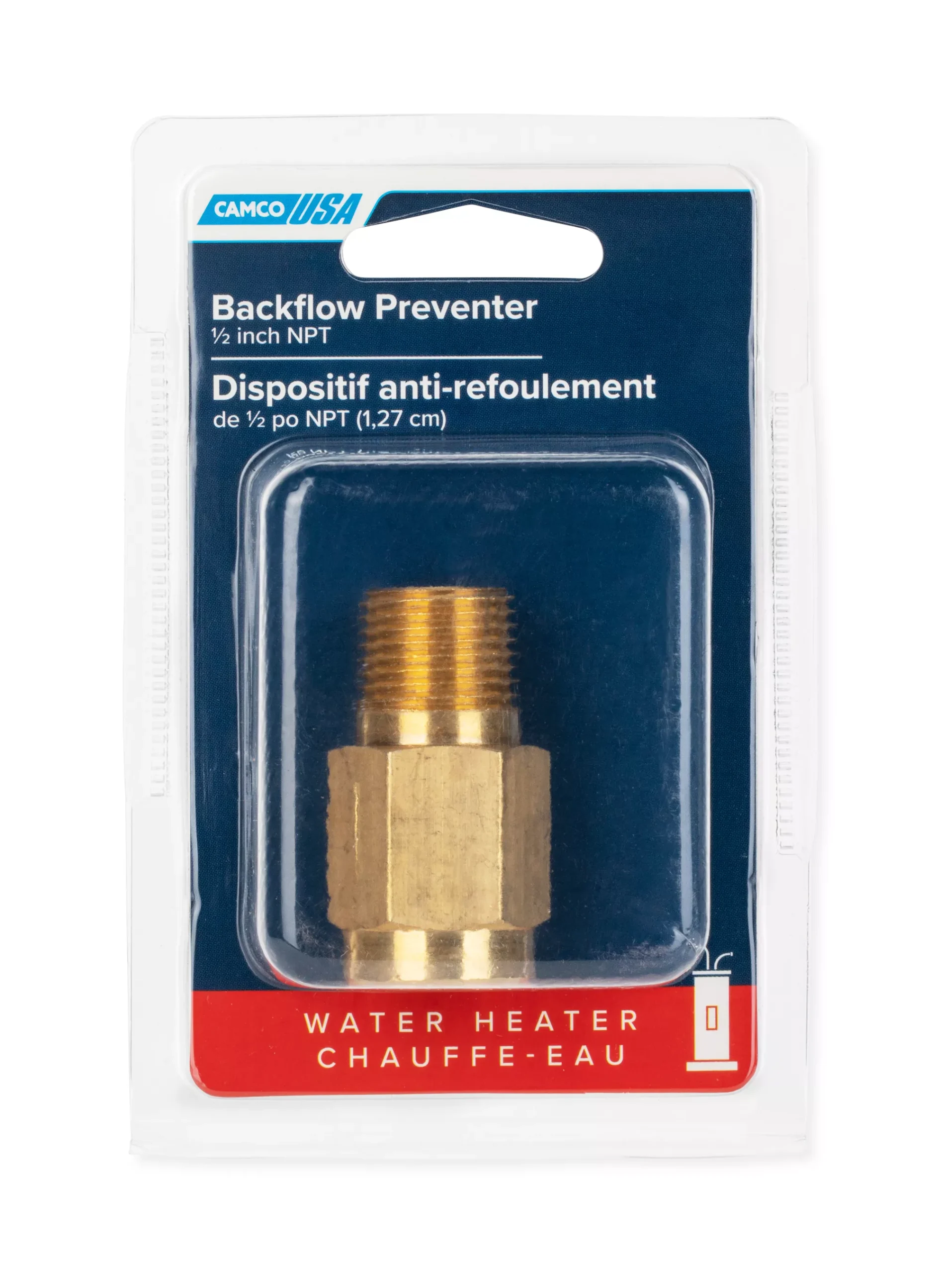 23303 - 1/2" Brass RV Water Heater Backflow Preventer