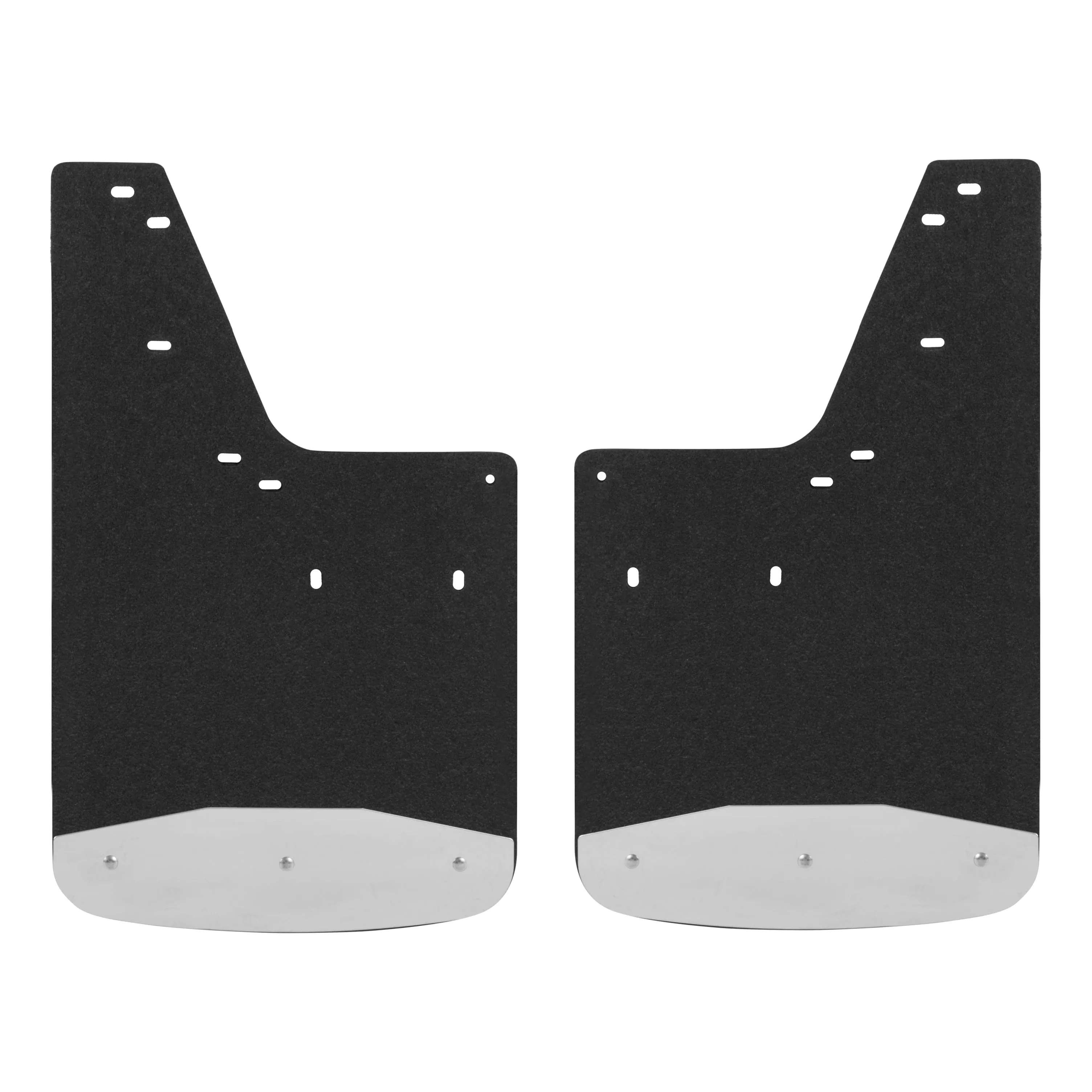250230 - Front or Rear 12-Inch x 20-Inch Textured Rubber Mud Guards, Select Dodge Ram 1500, 2500, 3500, 2 Flaps - 2003-2009 Dodge Ram 2500 and more