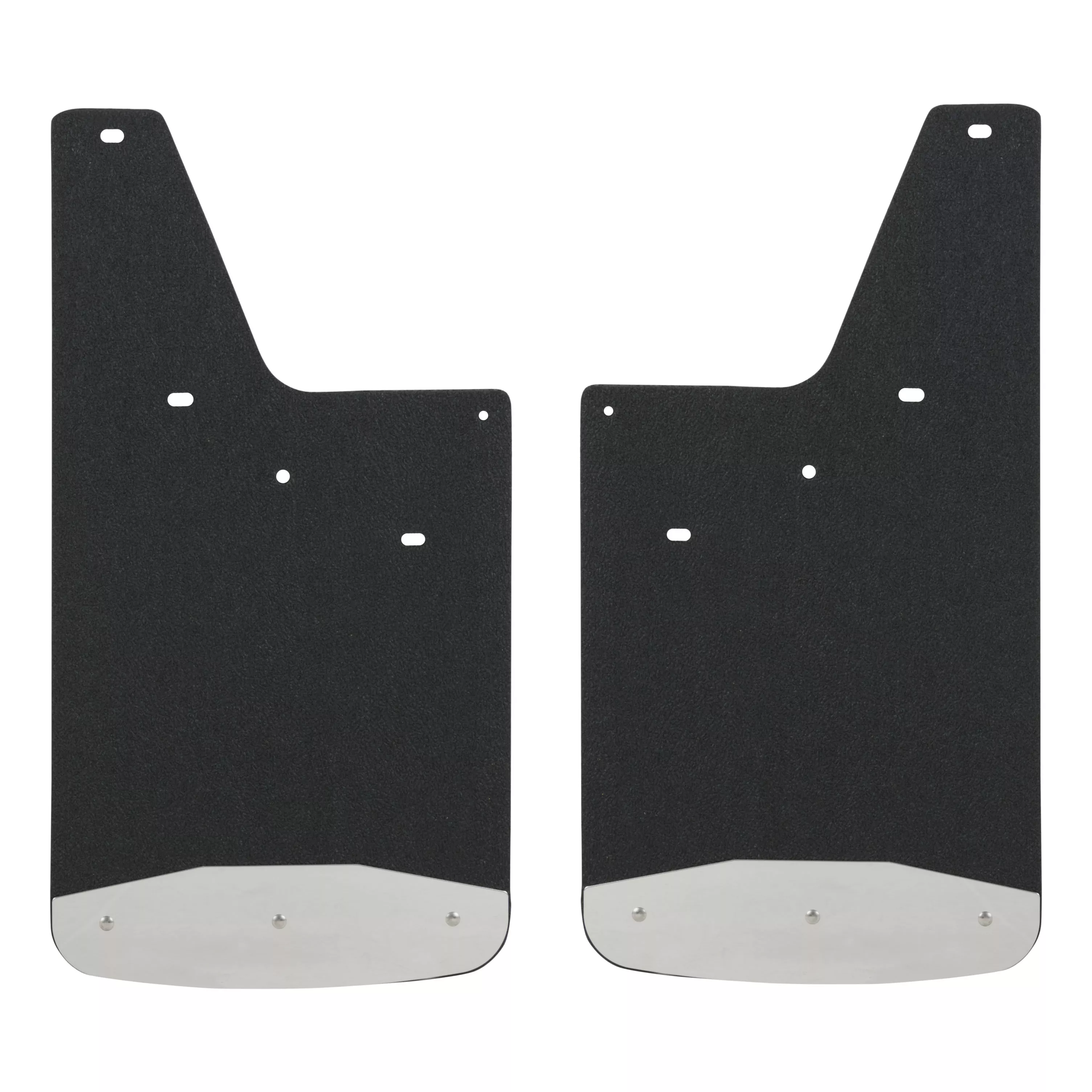 250743 - Front or Rear 12-Inch x 23-Inch Textured Rubber Mud Guards, Select Chevrolet Silverado, GMC Sierra 1500, 2500, 3500 HD, 2 Flaps - 2007-2014 Chevrolet Silverado 2500 HD and more
